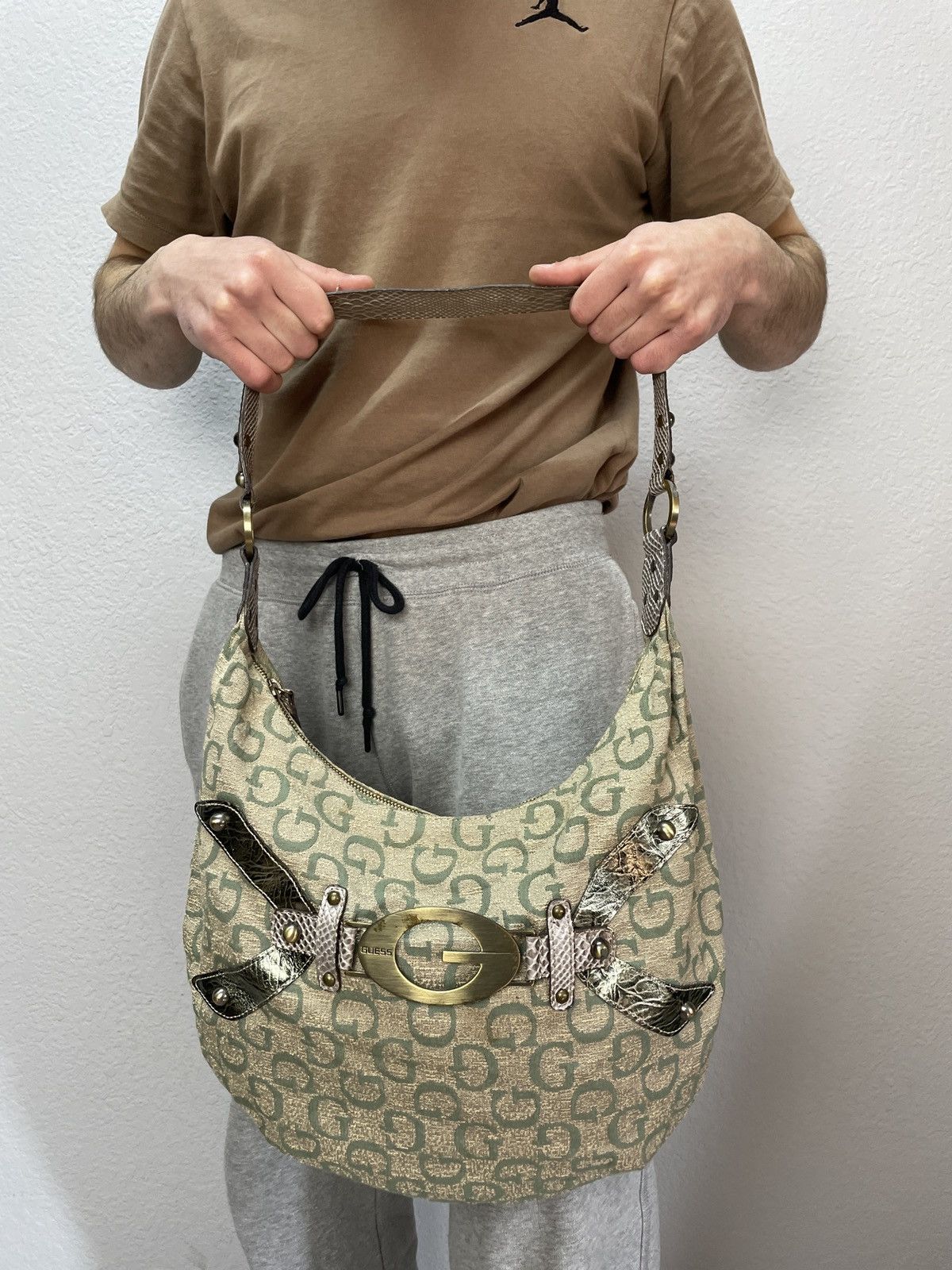 Guess × Vintage Rare🔥🔥 Y2K Vintage GUESS Baguette Shoulder Bag Denim Size ONE SIZE - 8 Thumbnail