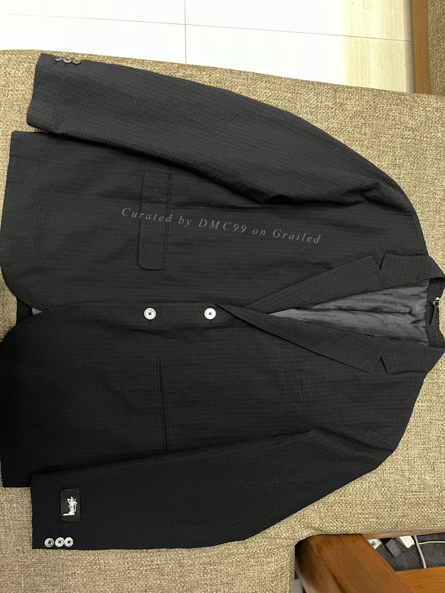 Stussy Stussy Seersucker Casual Drop-Shoulder Blazer Size US L / EU 52-54 / 3 - 1 Thumbnail