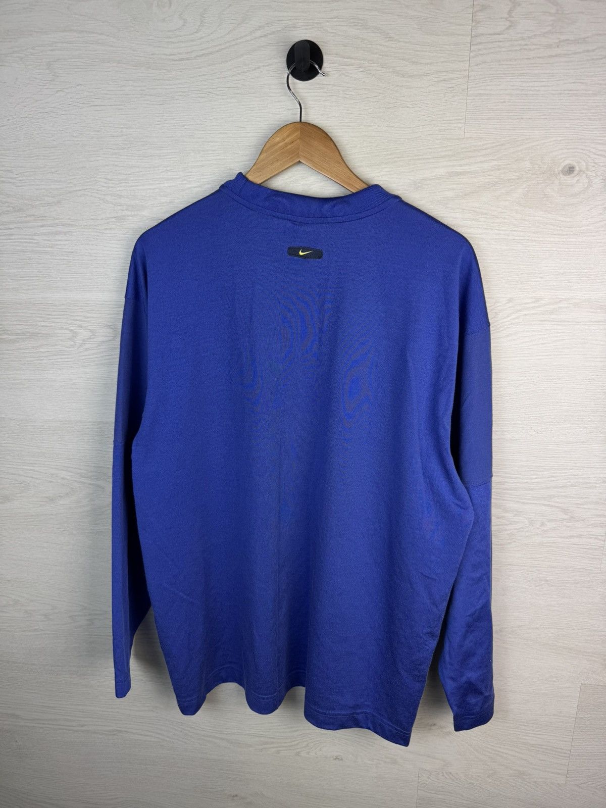 Nike Nike Long Sleeve Shirt Blue Yellow Logo Size US XL / EU 56 / 4 - 7 Thumbnail
