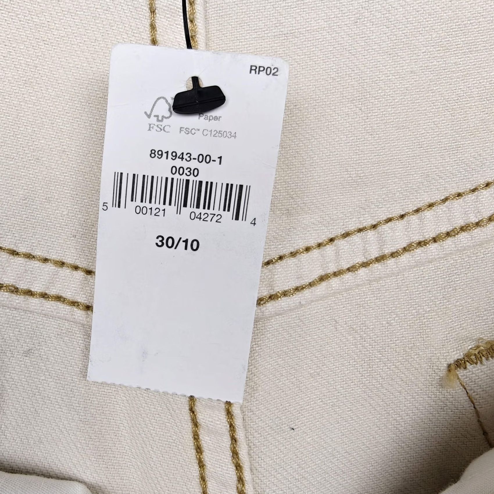 Banana Republic Banana Republic Womens 10 White Denim Jeans Ultra High-Rise Straight 30x29 New Size 32" / US 10 / IT 46 - 6 Thumbnail