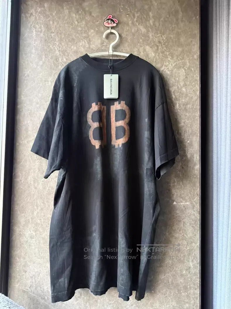 Balenciaga Balenciaga Bitcoin Short Sleeve Size US M / EU 48-50 / 2 - 2 Thumbnail