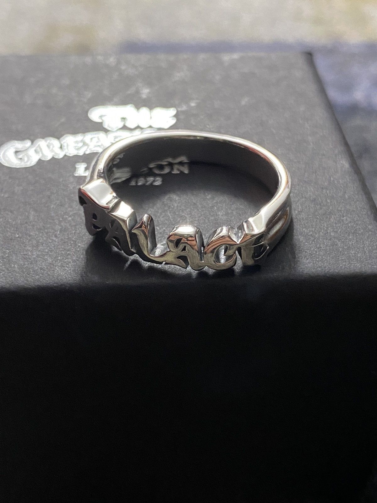 Palace × The Great Frog Palace TGF Old Font Ring (LARGE