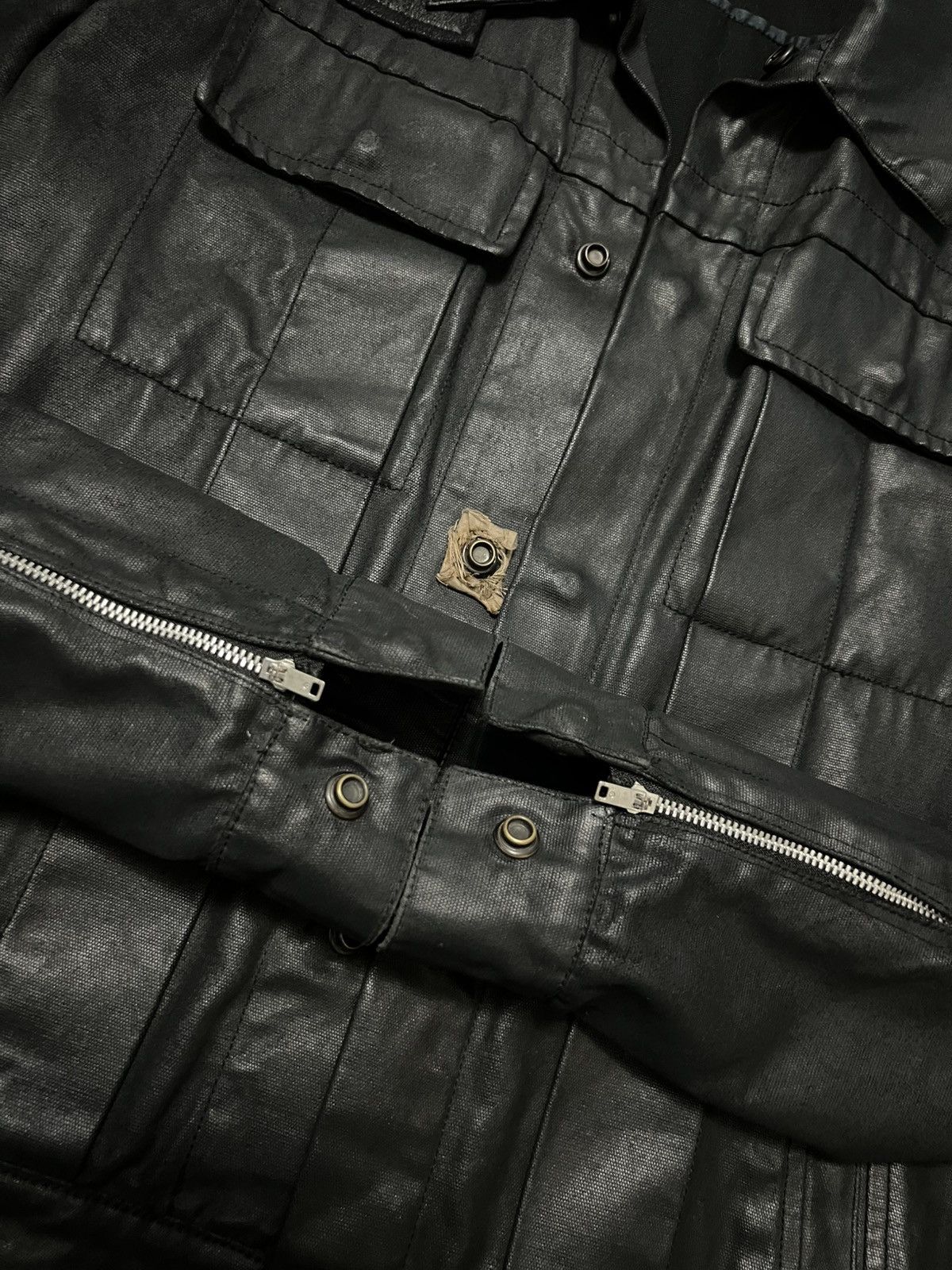 Rick Owens Rick Owens SS03 Suckerball Waxed Denim Cargo Jacket Size US S / EU 44-46 / 1 - 2 Thumbnail