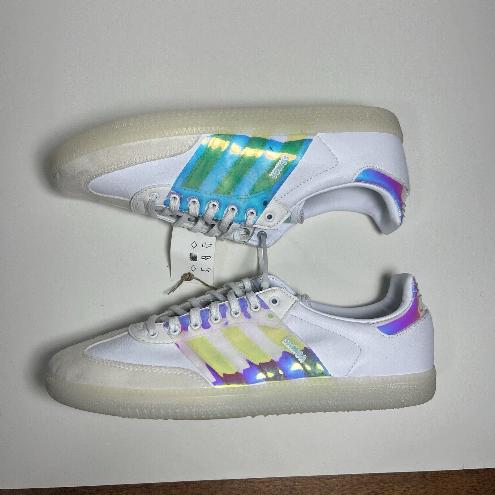 Adidas Size 10.5 - adidas Samba OG White Iridescent BRAND NEW🧊 Size US 10.5 / EU 43-44 - 2 Thumbnail