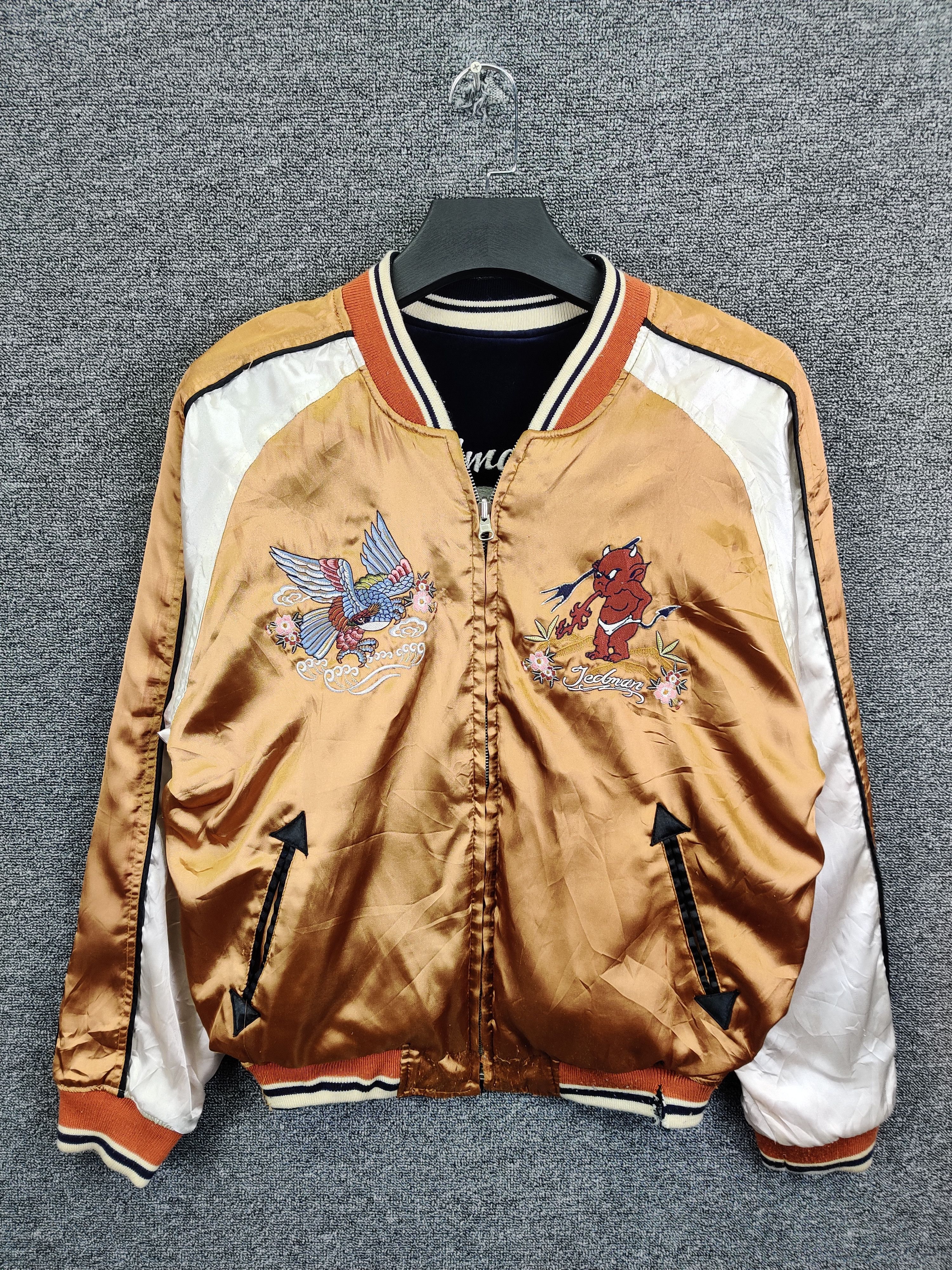Tedman Vintage Tedman Sukajan Reversible Embroidery Velvet Jacket Size US L / EU 52-54 / 3 - 4 Thumbnail