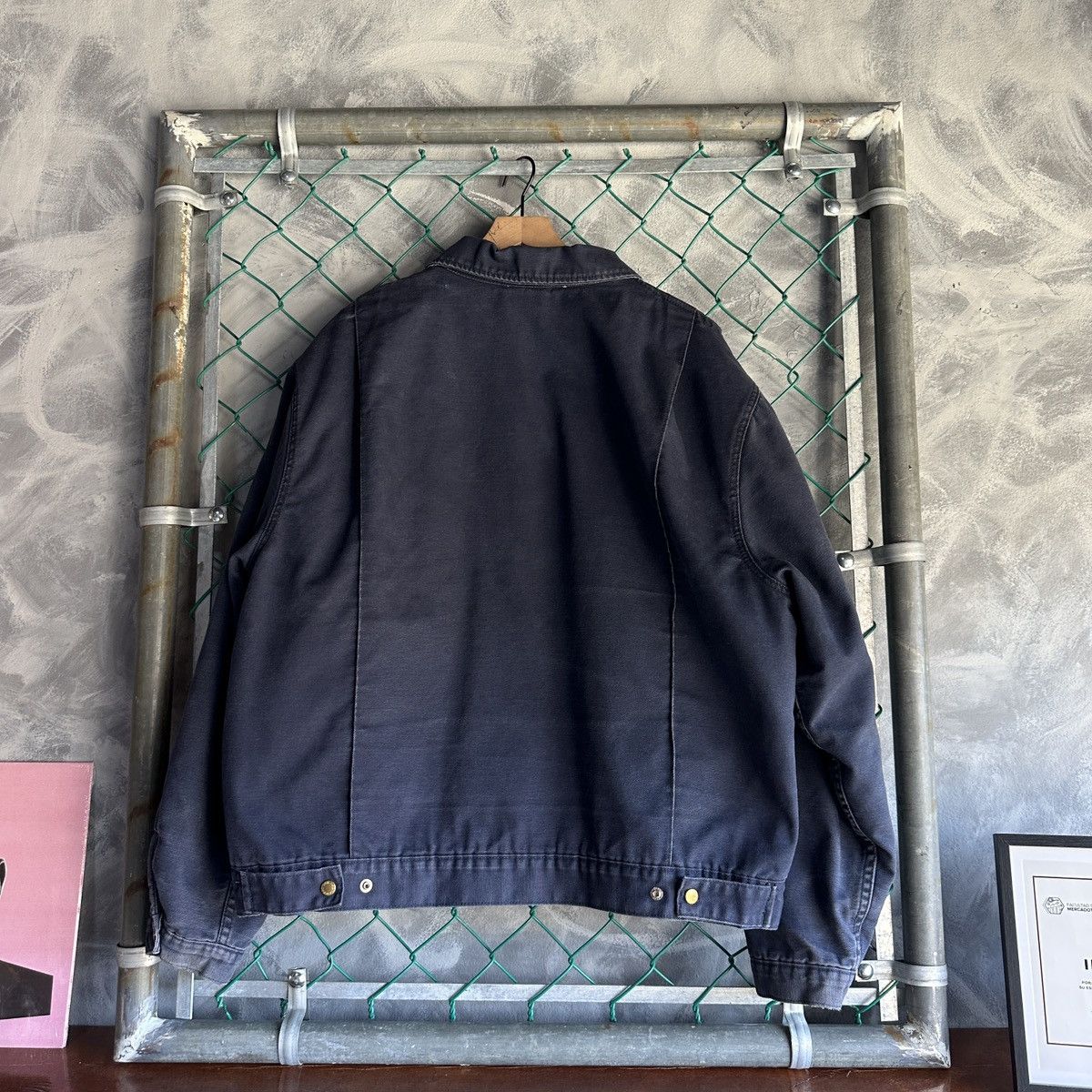 Dickies Vintage Dickies Jacket Navy Blue Detroit Jacket Faded Size US XXL / EU 58 / 5 - 6 Thumbnail