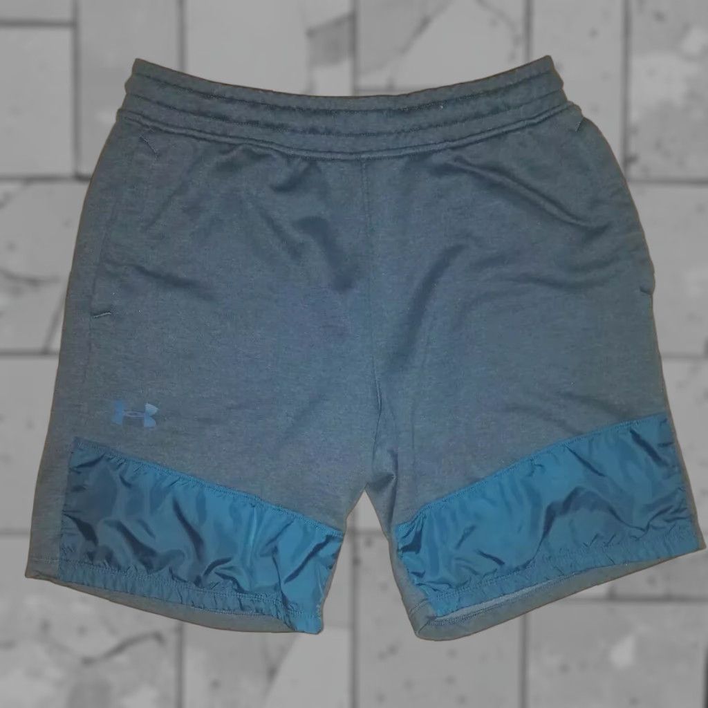 Under Armour Under Armour Athletic Shorts Mens Large Blue Activewear Shorts Size US 33 - 1 Thumbnail