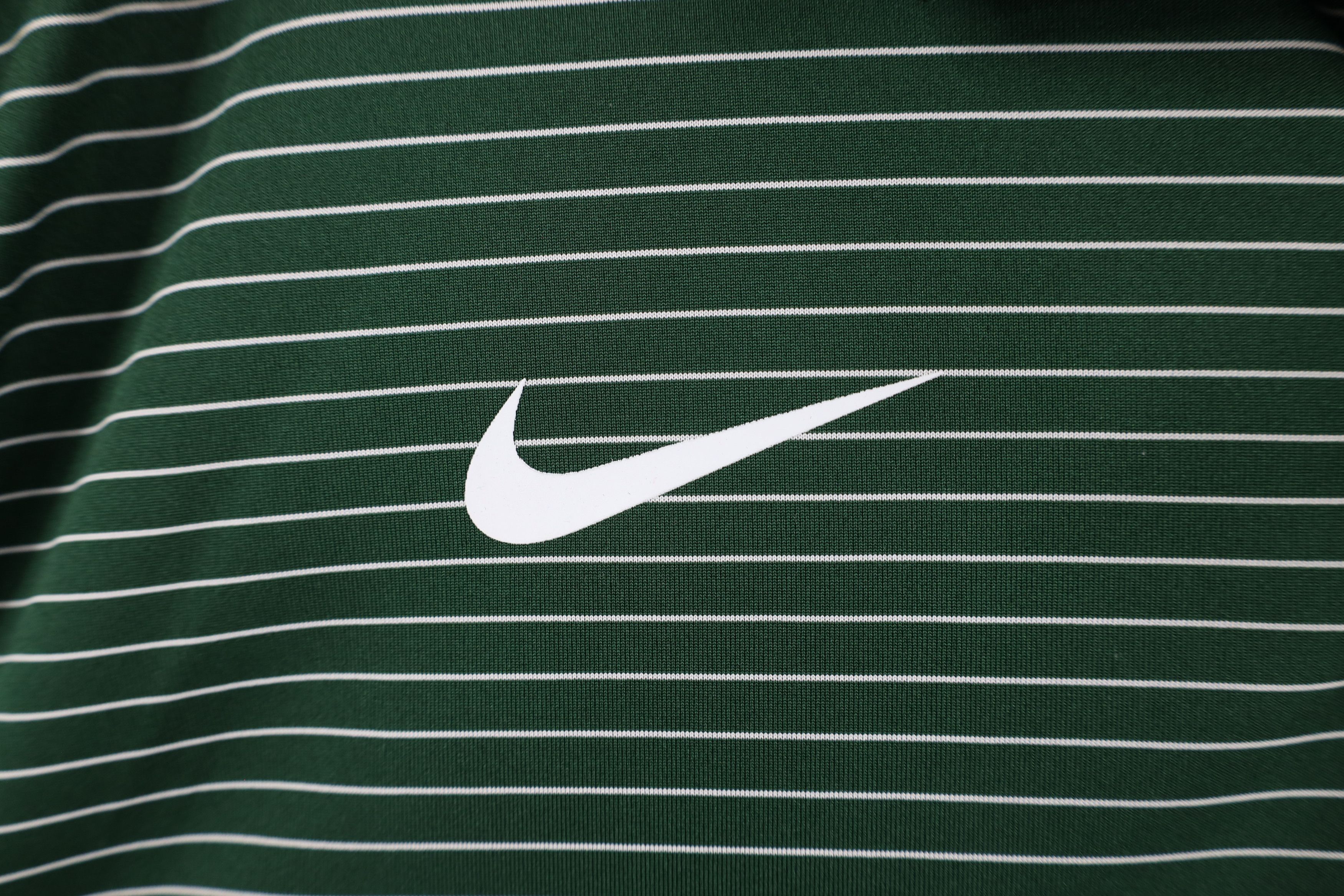 Nike × Vintage Nike Michigan State University Striped Golf Polo Shirt Green Size US XL / EU 56 / 4 - 5 Thumbnail