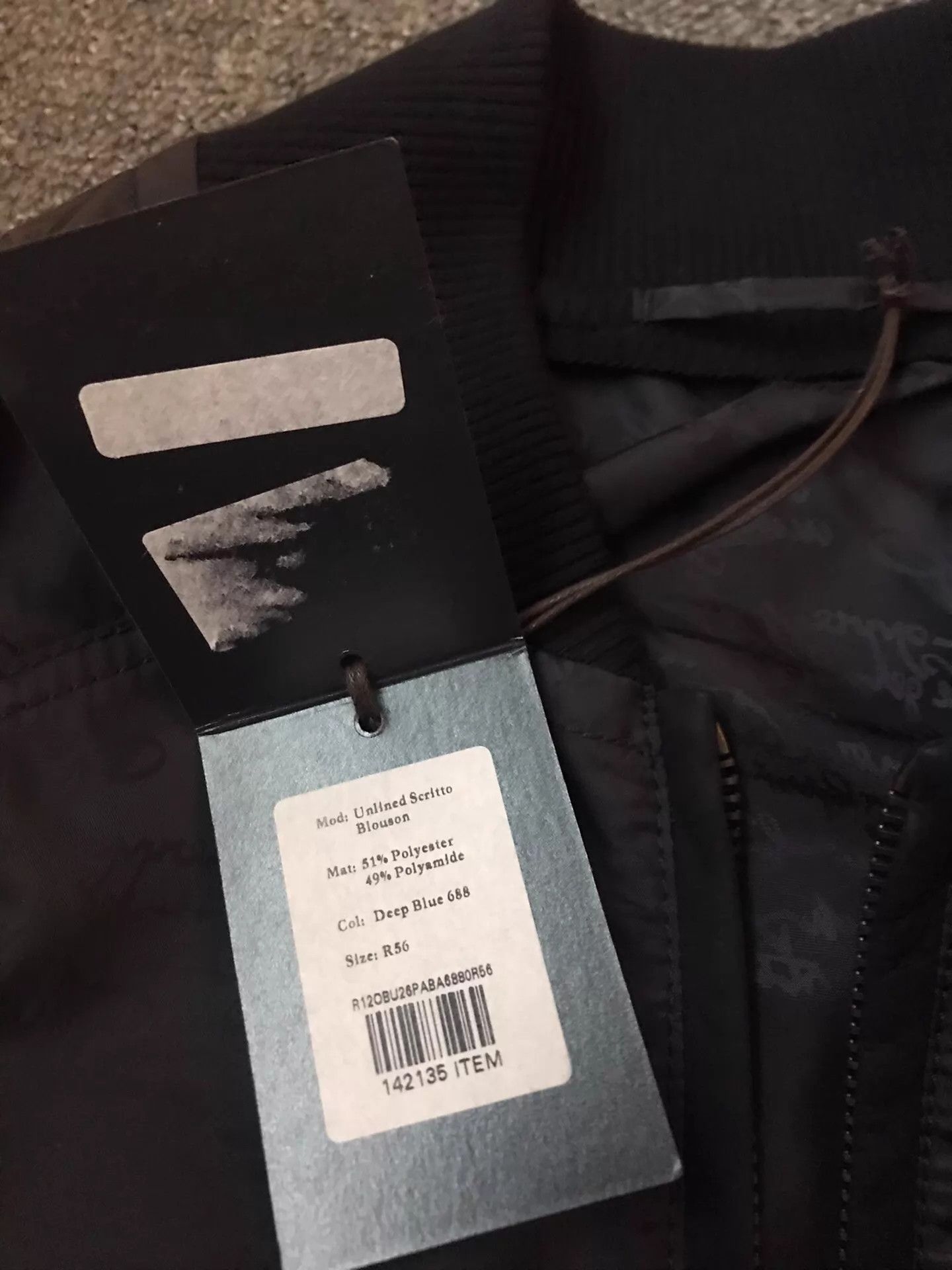 Berluti Berluti 56 3D Embossed Love Letter Leather Trimmed Jacket Size US XL / EU 56 / 4 - 4 Thumbnail