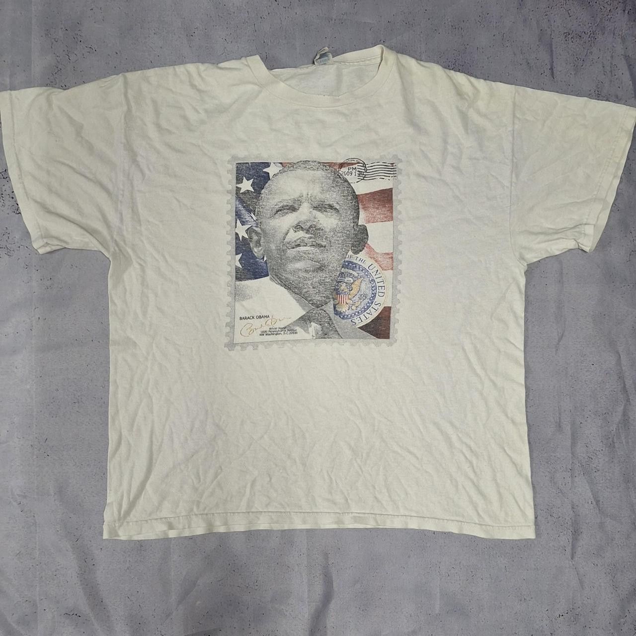 Other White Obama stamp shirt Size US L / EU 52-54 / 3 - 1 Thumbnail