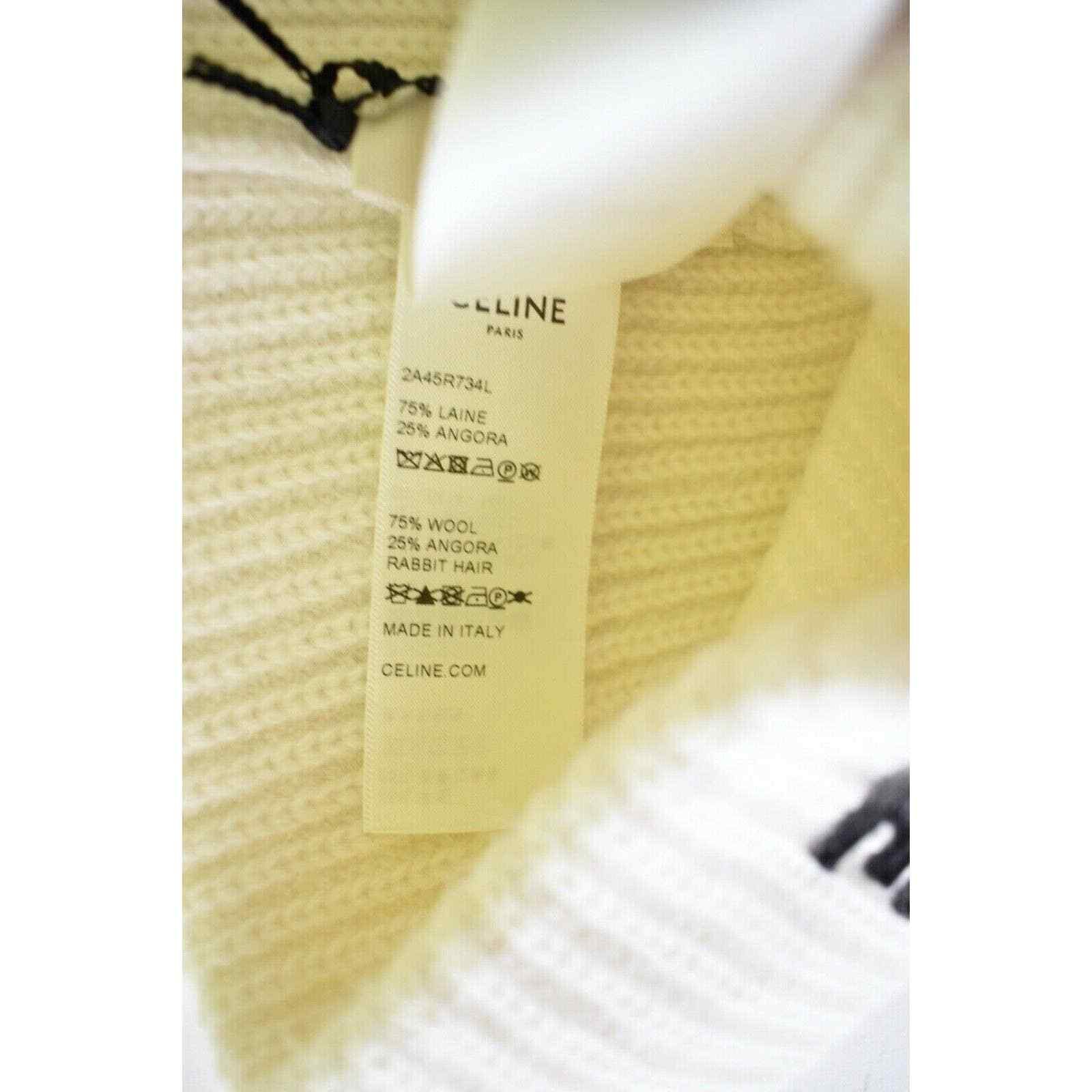 Celine Celine Paris Laine Knit Wool Embroidered Cap Winter Hat Size ONE SIZE - 11 Thumbnail