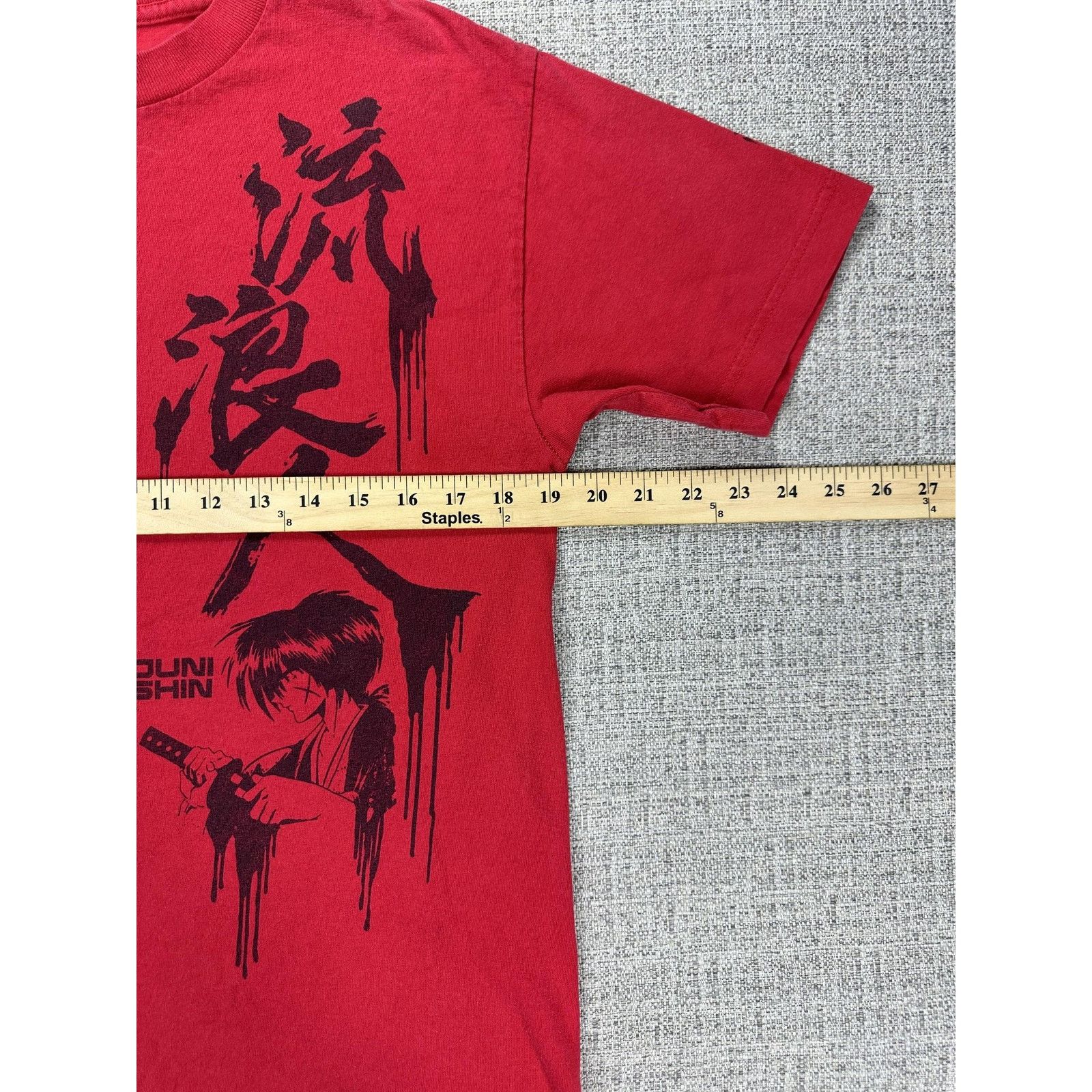 Other Rurouni Kenshin Shirt Sz M Red Samurai Anime Graphic Y2K Tee Size US M / EU 48-50 / 2 - 4 Thumbnail
