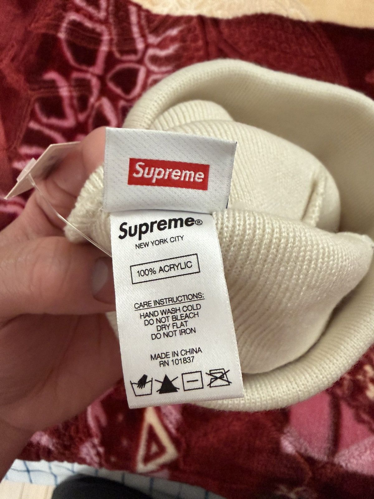 Supreme × Timberland Supreme Timberland “Stone” Beanie OS SS21 Size ONE SIZE - 4 Thumbnail