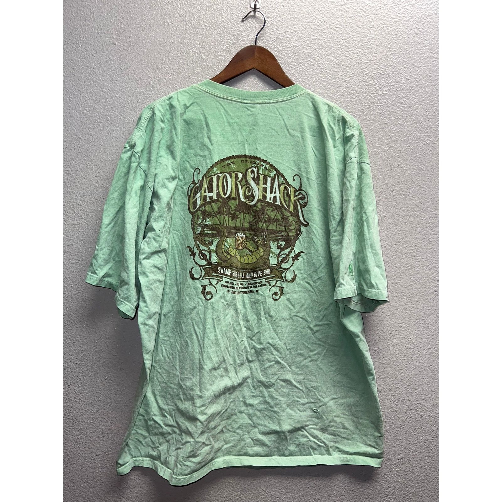 Vintage Vintage Crazy Shirts Gator Shack Shirt Swamp Side Grill 2XL Size US XXL / EU 58 / 5 - 1 Thumbnail