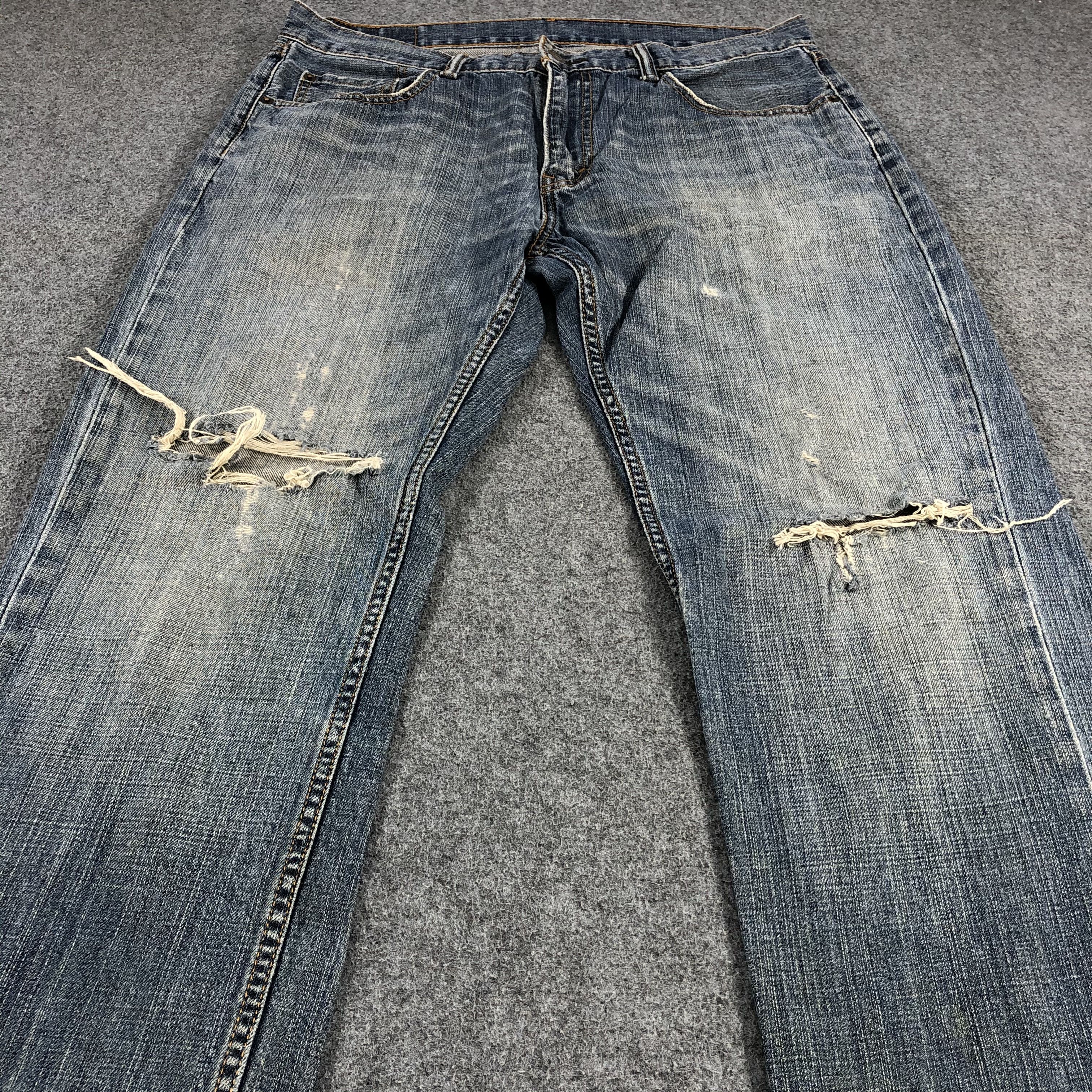 Levi's × Vintage Vintage Distress Levis 559 Jeans-JM1324 Size US 35 - 3 Thumbnail