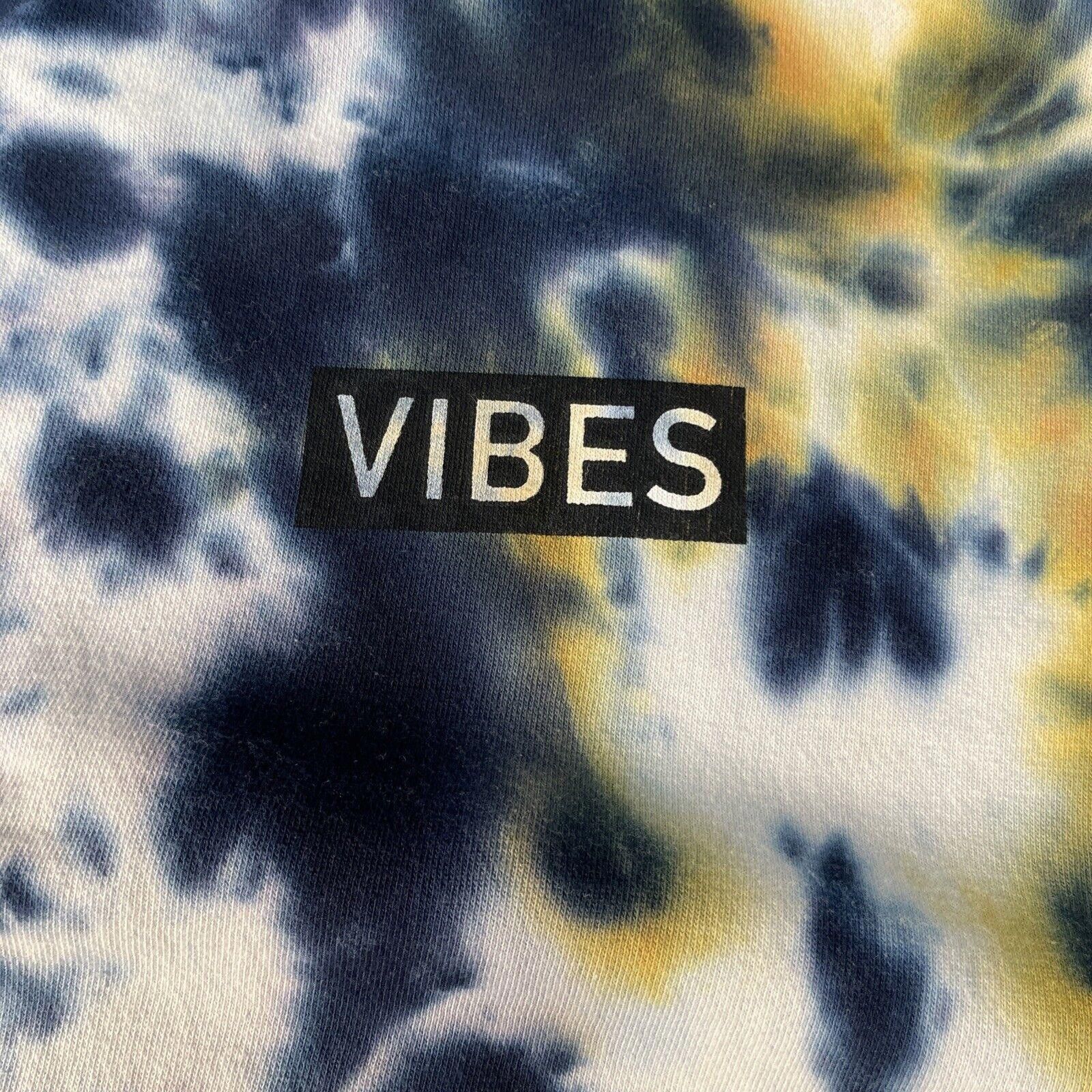 Designer WXYZ Tie Dye Pullover Hoodie Mens Size L Cotton VIBES Size US 34 / EU 50 - 2 Thumbnail