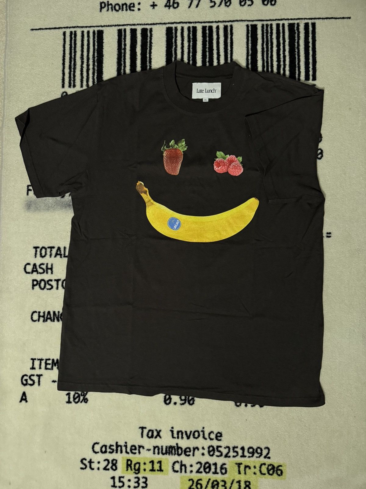 Late Lunch × Stussy Late Lunch Fruit Tee Size US XL / EU 56 / 4 - 1 Thumbnail