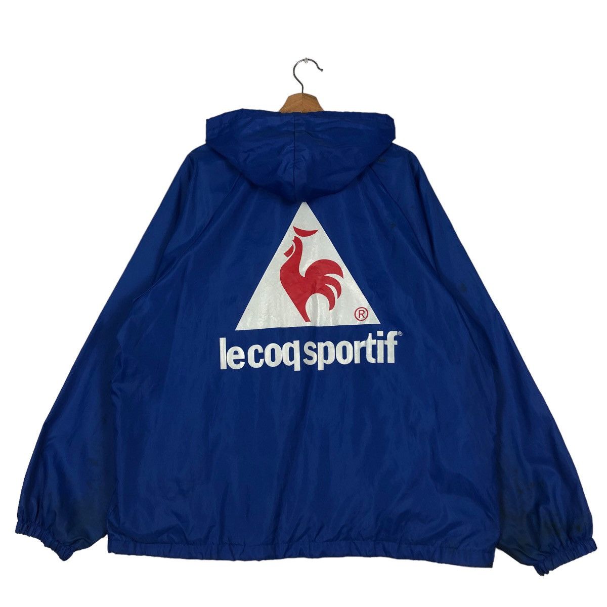 Japanese Brand 🔥Vtg Survival Jacket Le Coq Sportif Made in USA Big Logo Size US XL / EU 56 / 4 - 8 Thumbnail