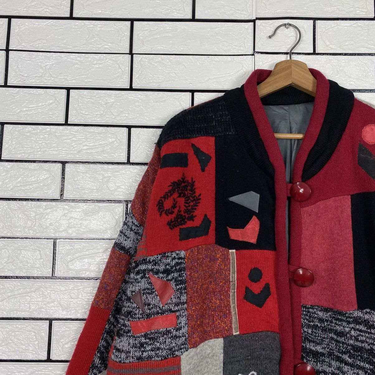 Japanese Brand Vintage Indigo Overcoat Jacket Patchwork Jacket Issey Miyake Size US M / EU 48-50 / 2 - 8 Thumbnail