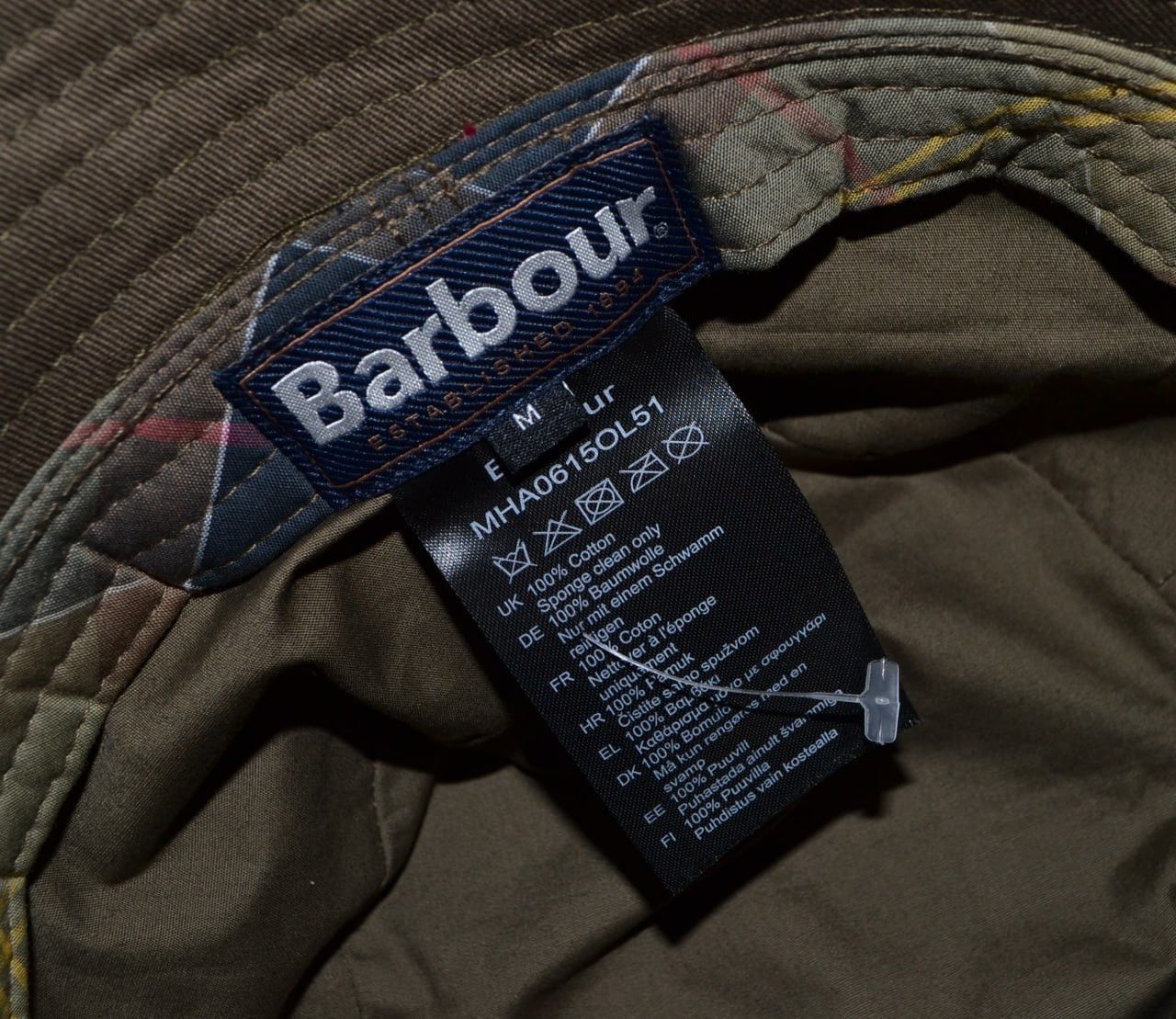 Barbour Barbour Sports Hat/Panama Olive Size M Size 32 - 6 Thumbnail