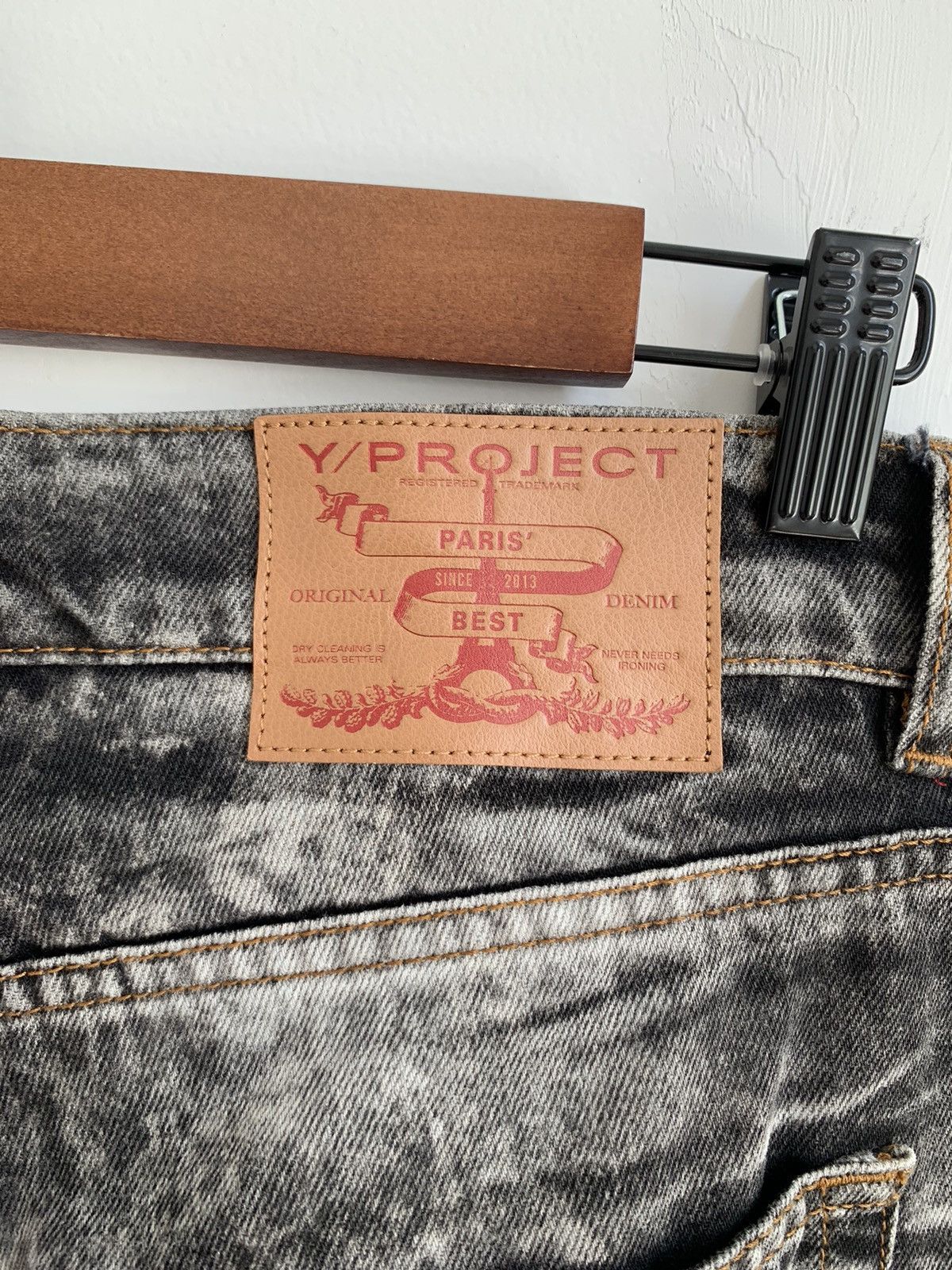 Y/Project Y/Project Metal Wire Wide Leg Jeans Size US 26 / EU 42 - 12 Thumbnail