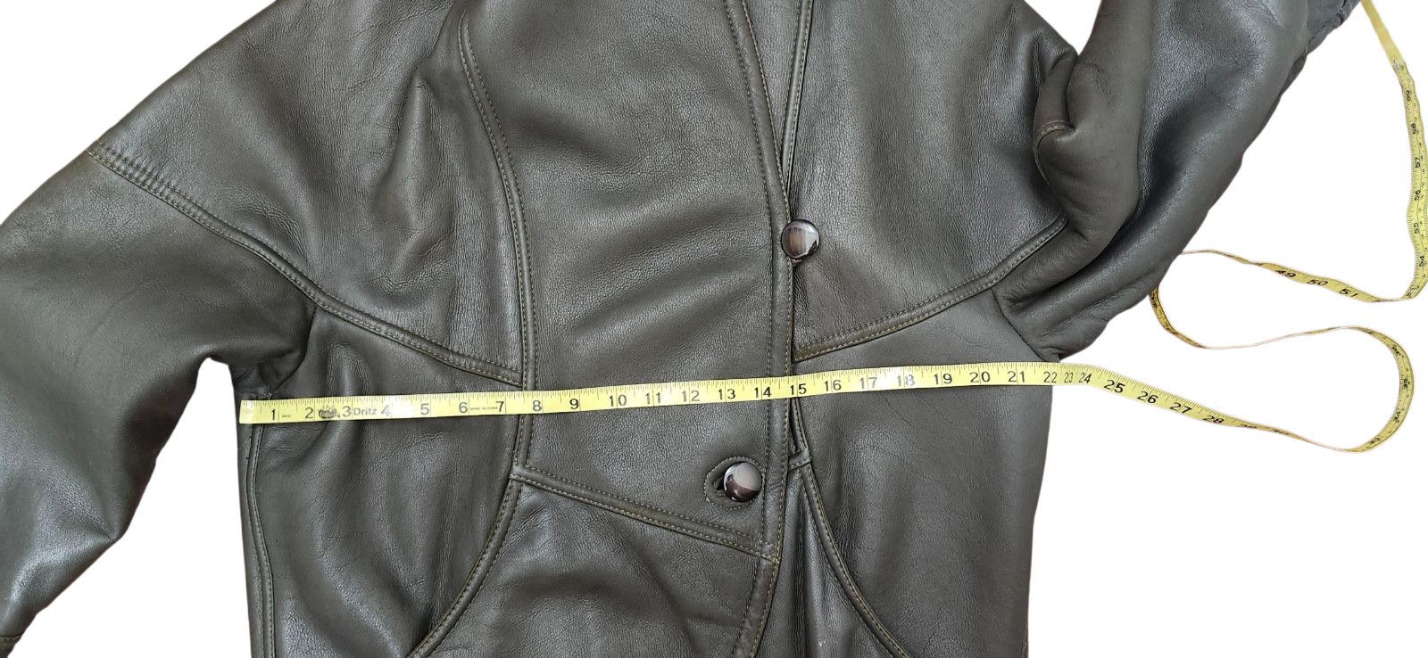 Other Umberto Olivieri Italy Leather Fur Coat Jacket Sparrling Size L / US 10 / IT 46 - 15 Thumbnail