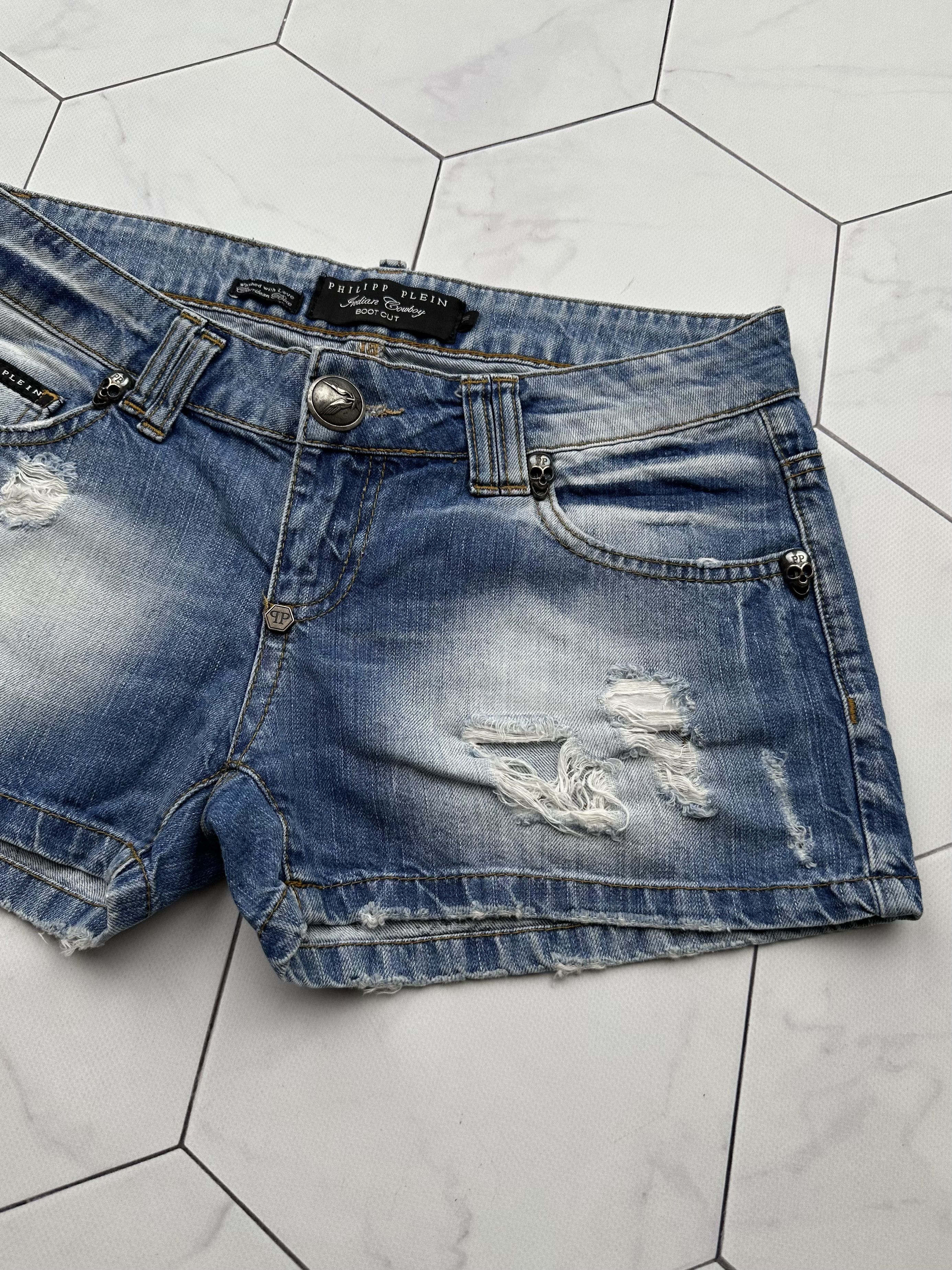 Philipp Plein Philipp Plein Vintage Mini Shorts (B335) Size 29" - 3 Thumbnail