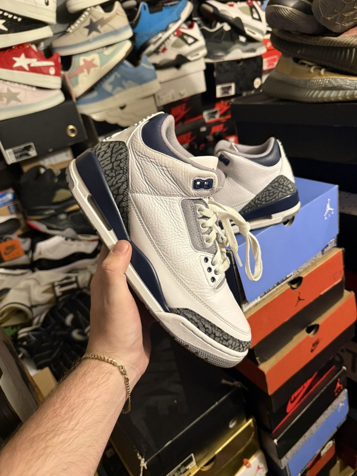 Jordan Brand Jordan retro 3 navy sz 8.5 Size US 8.5 / EU 41-42 - 1 Thumbnail