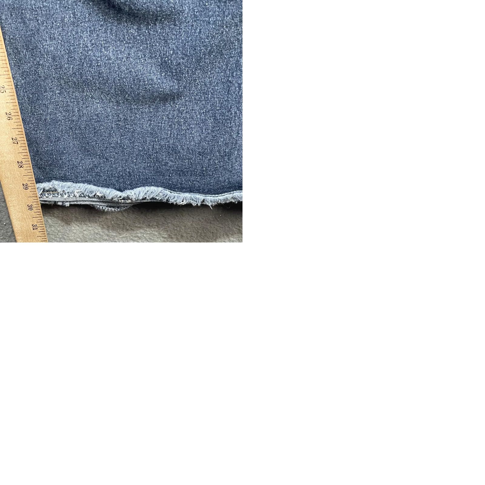 Vintage LEI Jeans Womens 13 Blue Bootcut Flare Stretch Denim High Rise Frayed Hem Pants Size 34" / US 12 / IT 48 - 9 Thumbnail