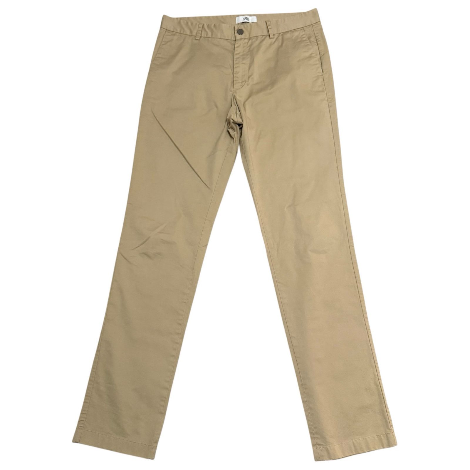 SPOKE SPOKE Sharps Chino Pants Build B Khaki Tan Basics Waist 33 Size US 33 - 1 Thumbnail