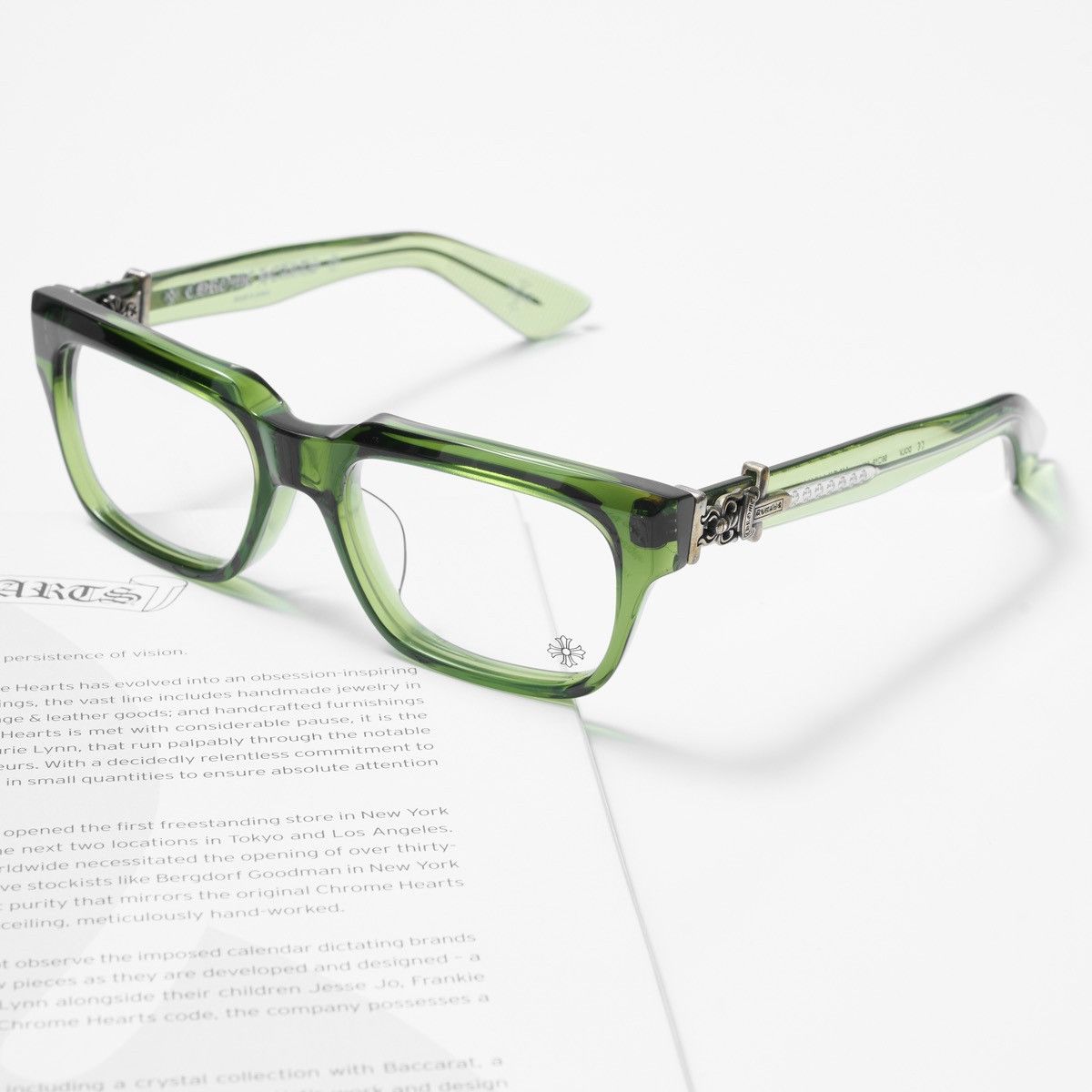 Chrome Hearts CHROME HEARTS VAGILLIONAIRE I DARK OLIVE GLASSES Size ONE SIZE - 2 Thumbnail