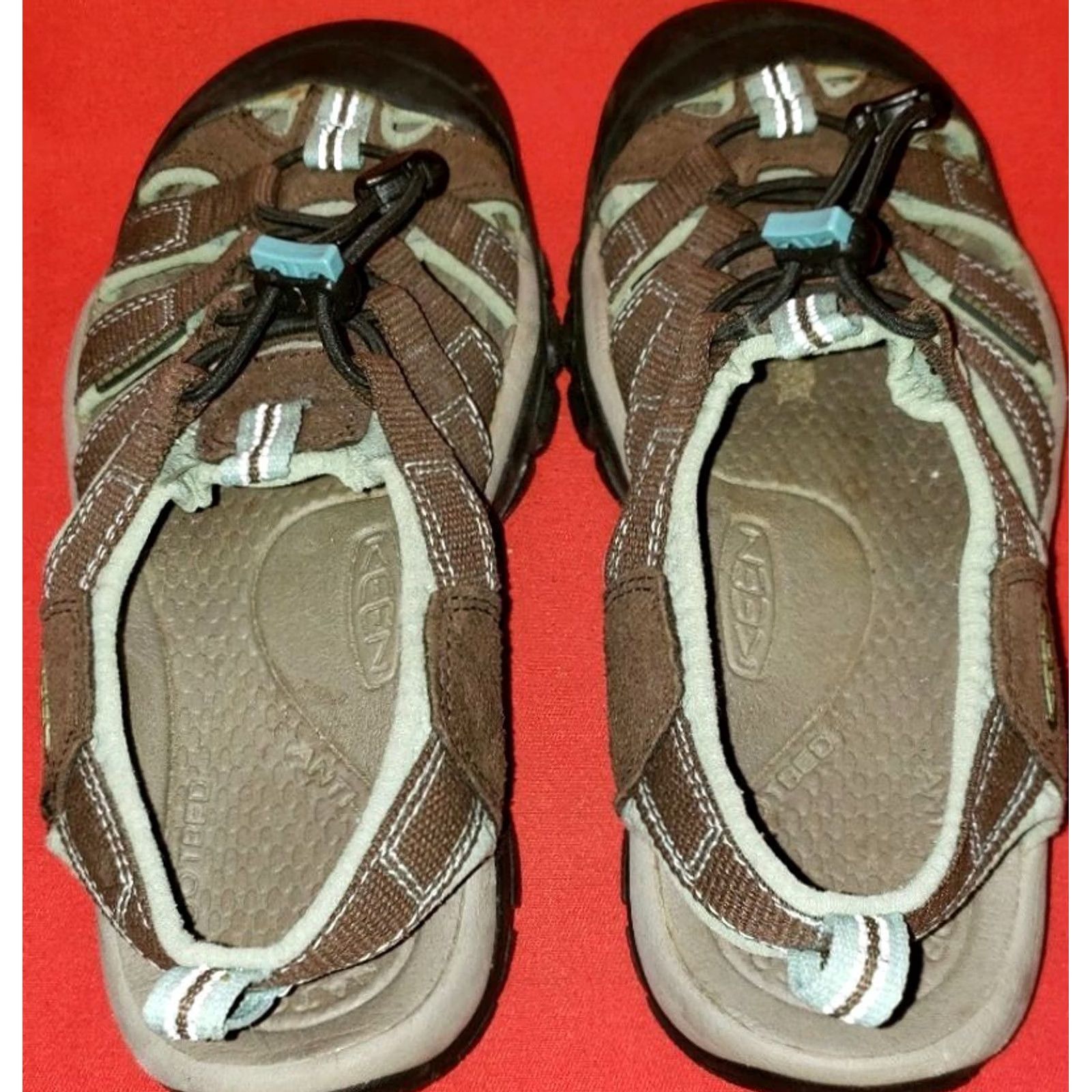 KEEN KEEN Newport H2 Sport Sandals Women's 7.5M 38EU Brown Suede Mint Green Size US 8 / IT 38 - 7 Thumbnail