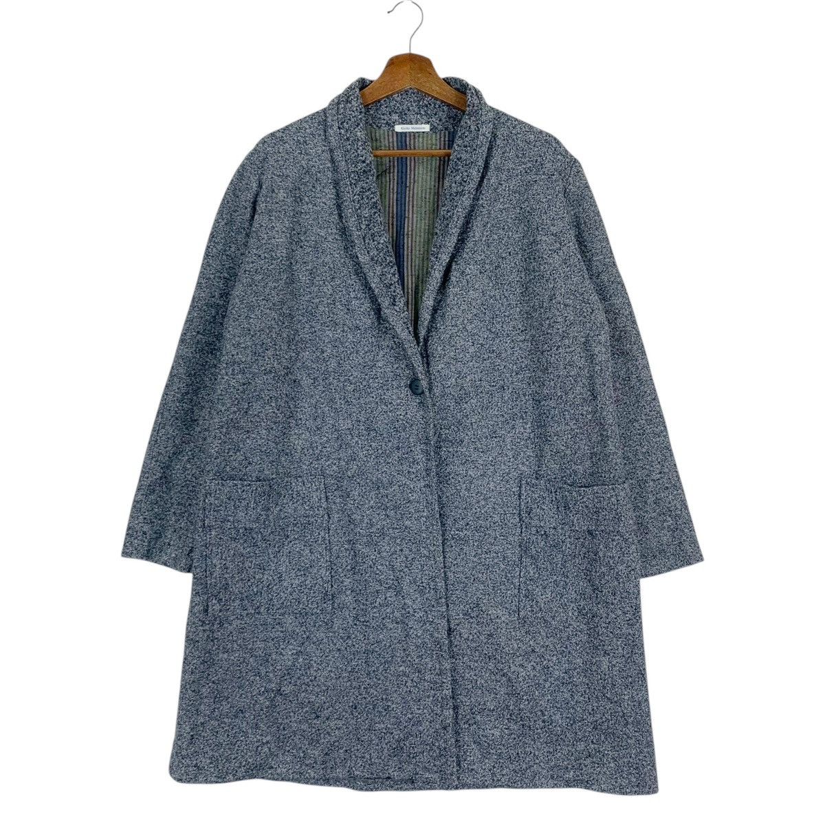 Japanese Brand Vintage Kiyoko Matsumoto One Button Long Cardigan Size US M / EU 48-50 / 2 - 1 Thumbnail