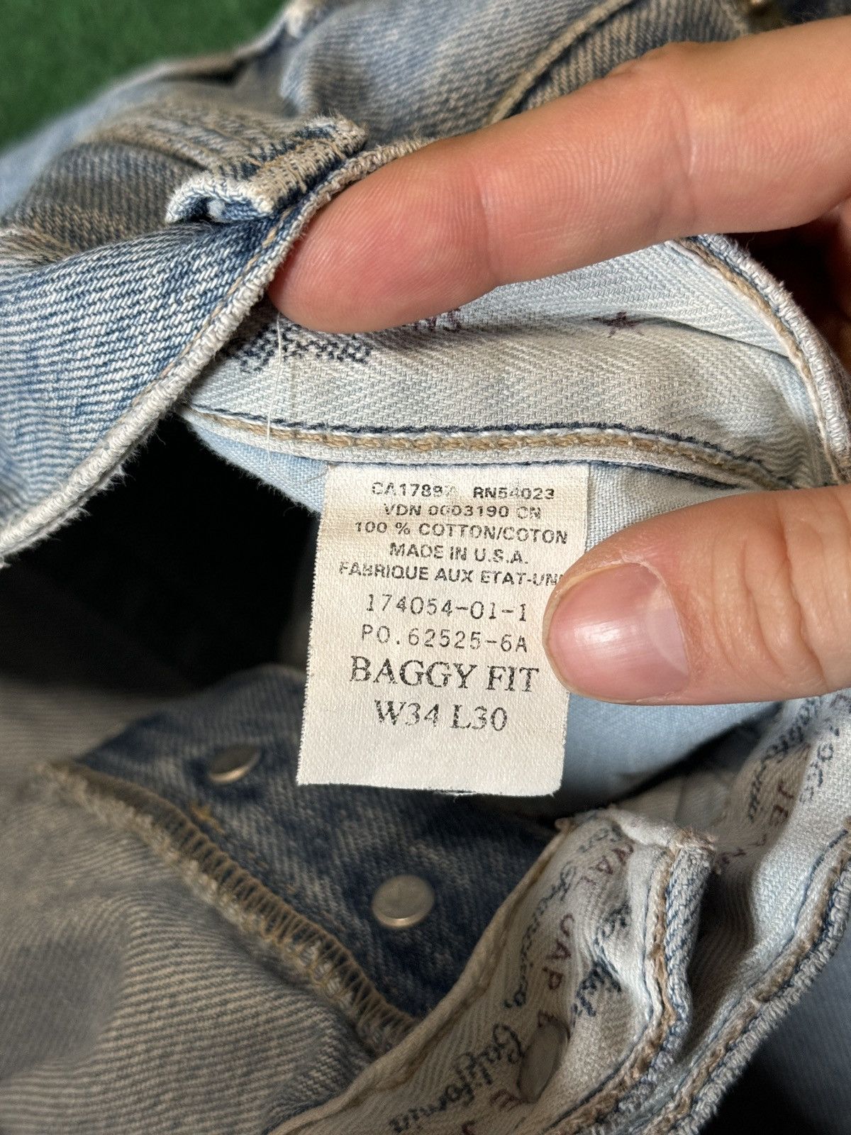 Gap × Vintage Vtg 90s Gap Baggy Light Wash Loose Wide Leg Hip Hop Jeans Size US 34 / EU 50 - 5 Thumbnail