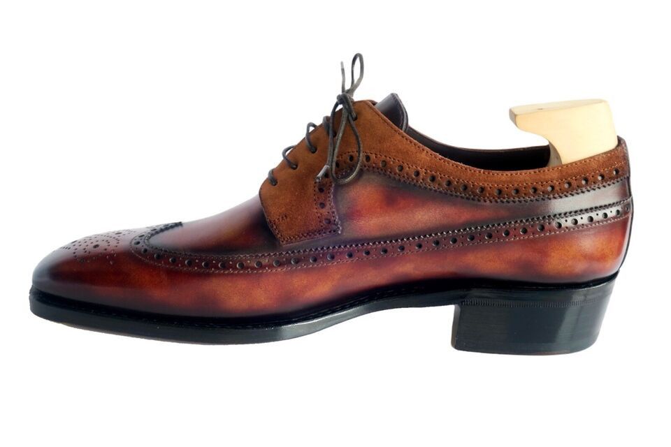 Enzo Bonafe Maison Koly Opulence Prestige oxfords suede patina Size US 11.5 / EU 44-45 - 3 Thumbnail