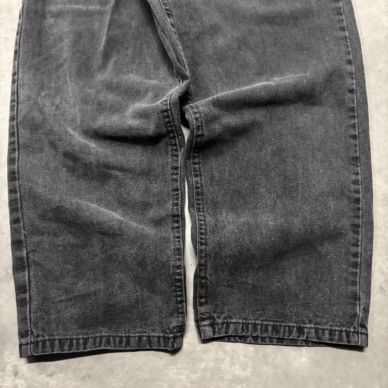 Japanese Brand × Vintage Crazy Vintage Y2K/2000s Faded Black Grunge Skater Denim Jeans! Size US 32 / EU 48 - 6 Thumbnail