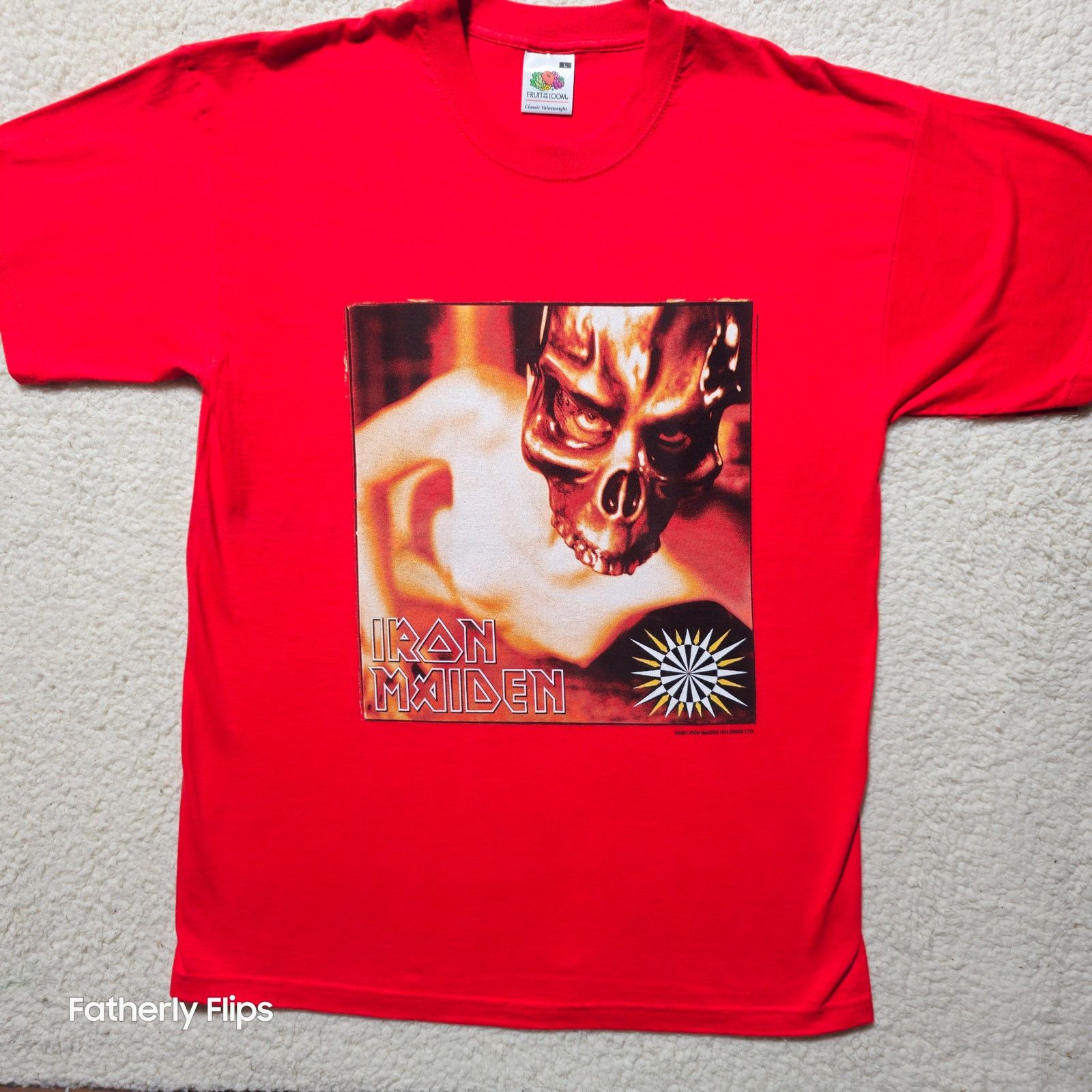Fruit Of The Loom VTG New Iron maiden 2003 dance of death tour large Concert T Size US L / EU 52-54 / 3 - 1 Thumbnail