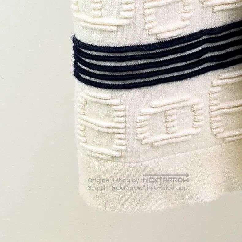 Hermes Hermes Pig Nose Striped Cashmere Cardigan Size XXS / US 00 / IT 34 - 5 Thumbnail