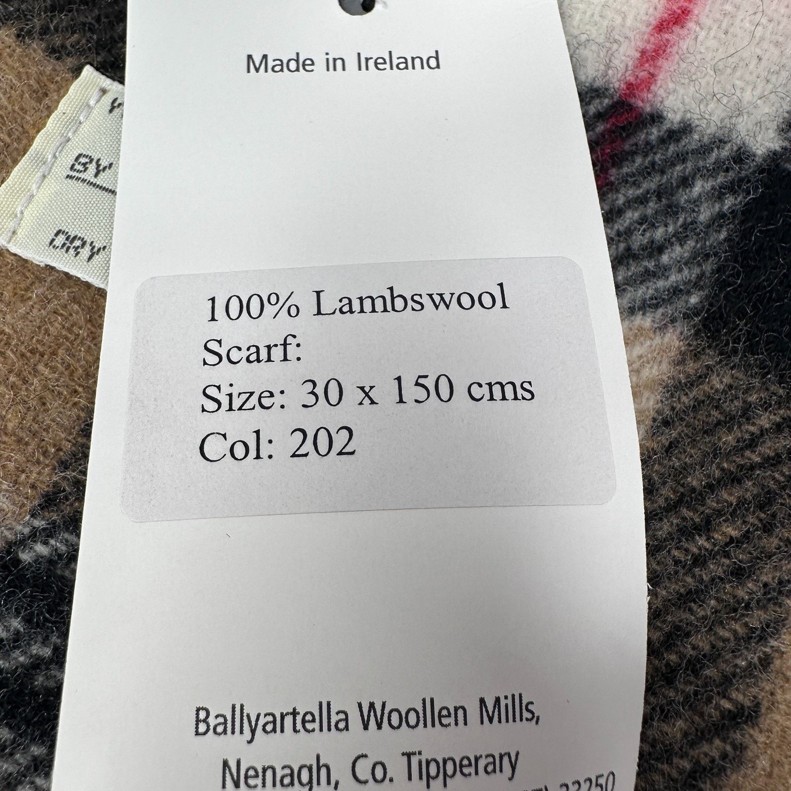 Other John Hanly Irish Wool Scarf Short Camel of Merrick Unisex Size ONE SIZE - 4 Thumbnail