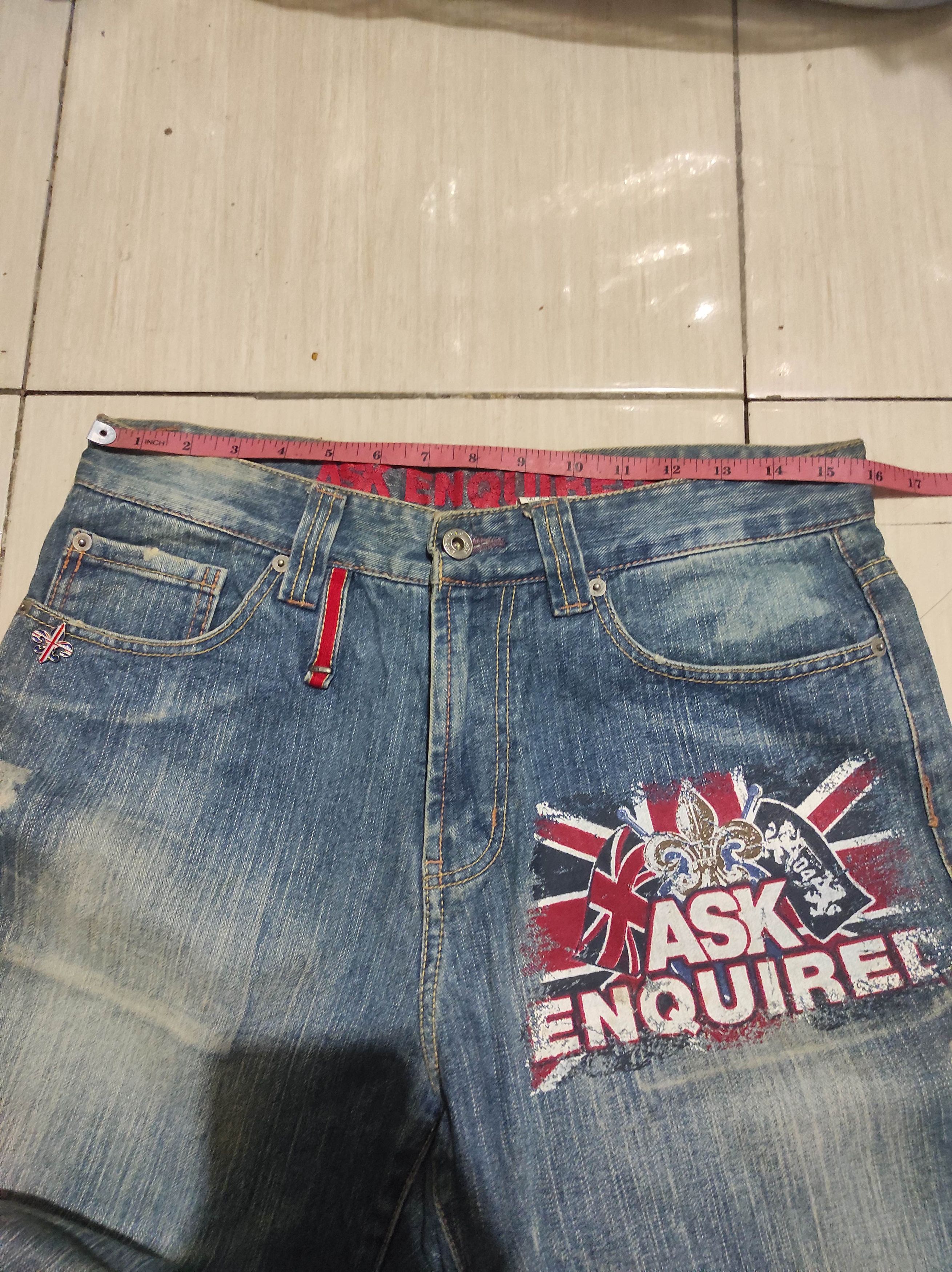 Le Grande Bleu (L.G.B.) ASK London Flag Denim Jeans Size US 30 / EU 46 - 10 Thumbnail