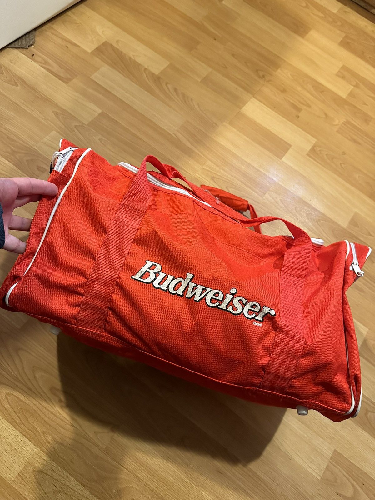 Budweiser × Vintage Vintage Budweiser Duffle Bag 90’s Gym Bag Beer Tote Grail Size ONE SIZE - 2 Thumbnail
