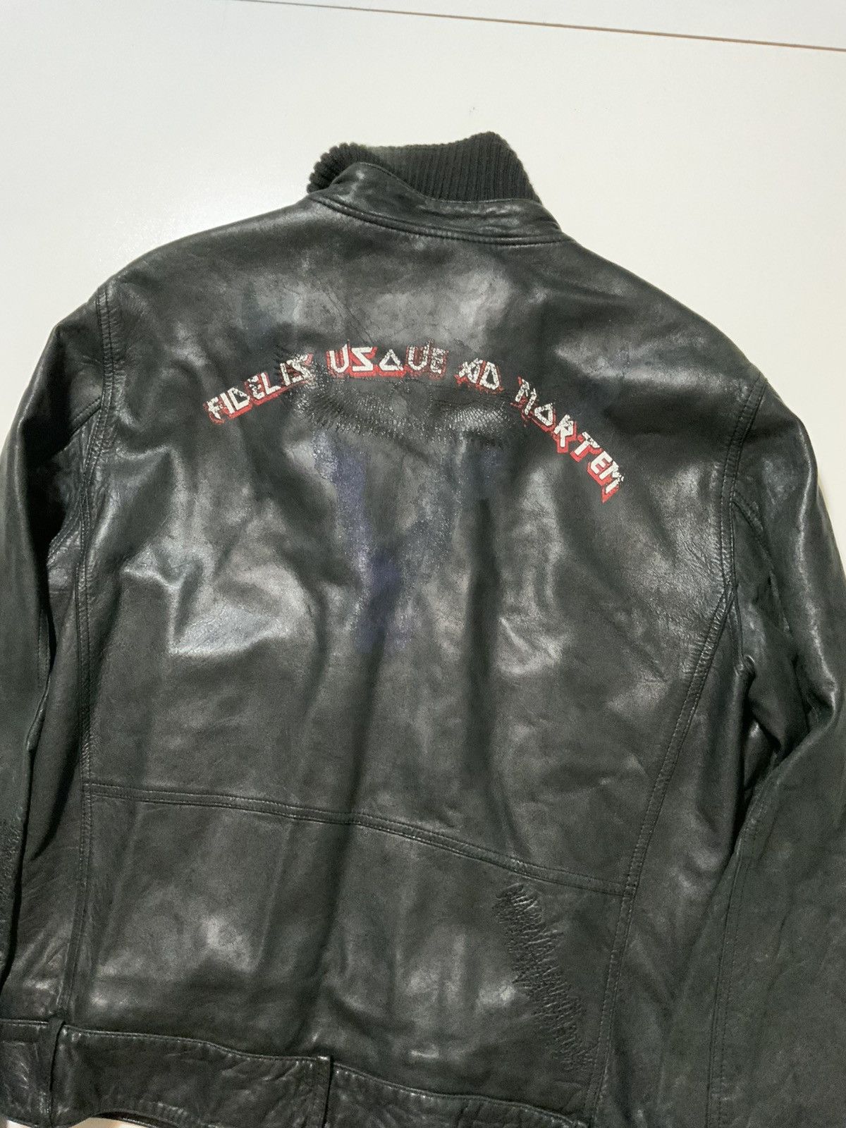Buckler Andrew Buckler Faithful Unto Death Leather Motorcycle Jacket Size US M / EU 48-50 / 2 - 10 Thumbnail