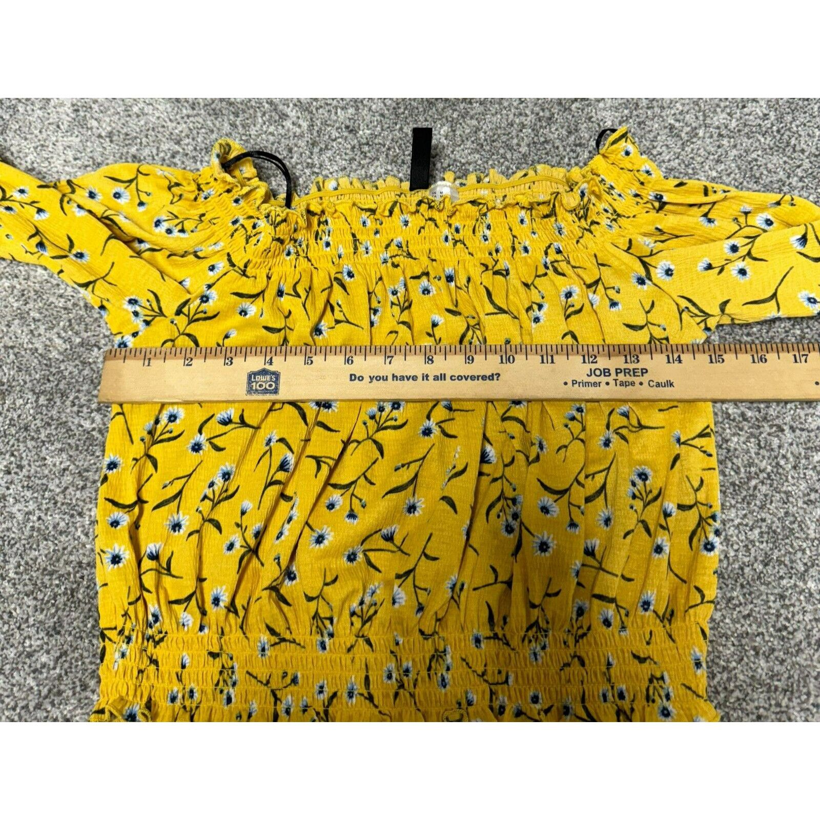 Divided H&M Divided Cropped Top M Cottagecore Floral Peasant Smocked Size M / US 6-8 / IT 42-44 - 6 Thumbnail