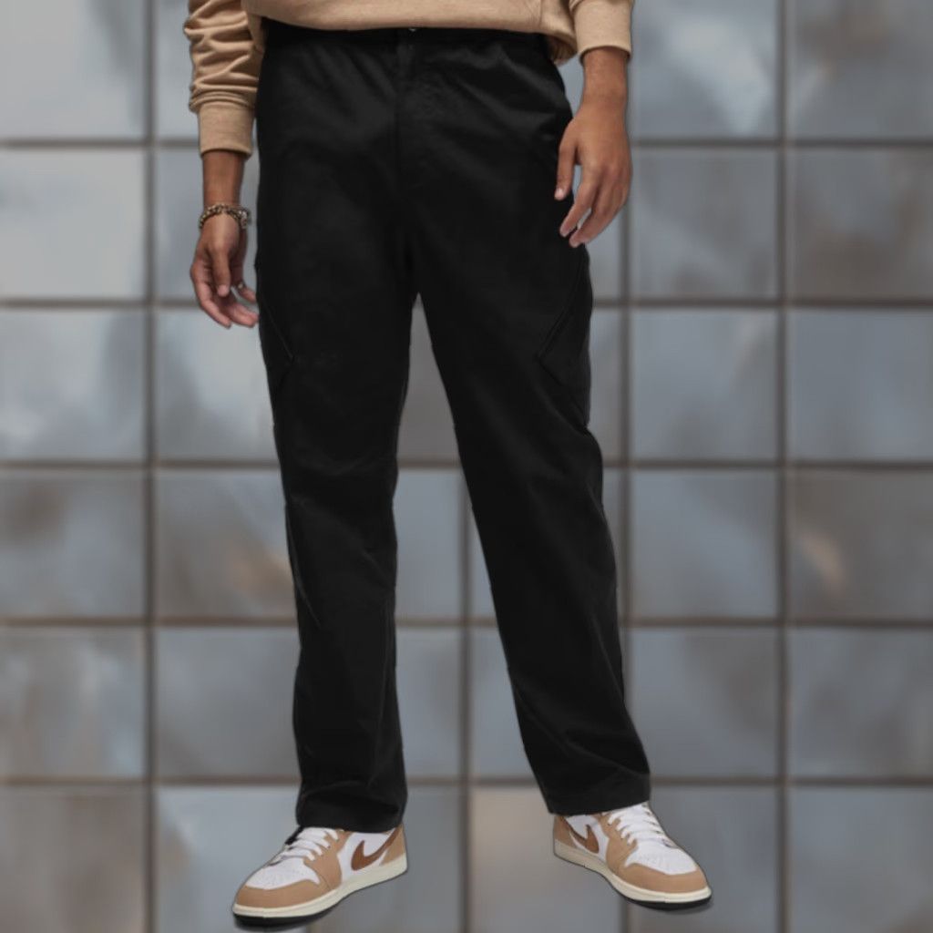 Jordan Brand VINTAGE Air Jordan Nike Essential Chicago Black Cargo Utility Trouser Pants Mens L Size US 33 - 1 Thumbnail