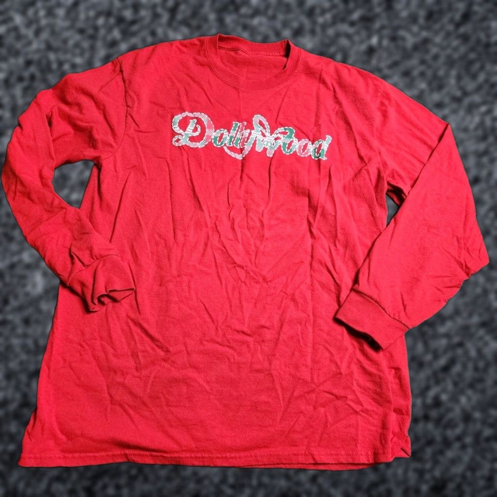 Vintage VINTAGE Dolly Parton Dollywood Plaid Logo Shirt Unisex Adults Long Sleeve Crew Neck Red L Mens Womens Boys Girls Size US L / EU 52-54 / 3 - 1 Thumbnail