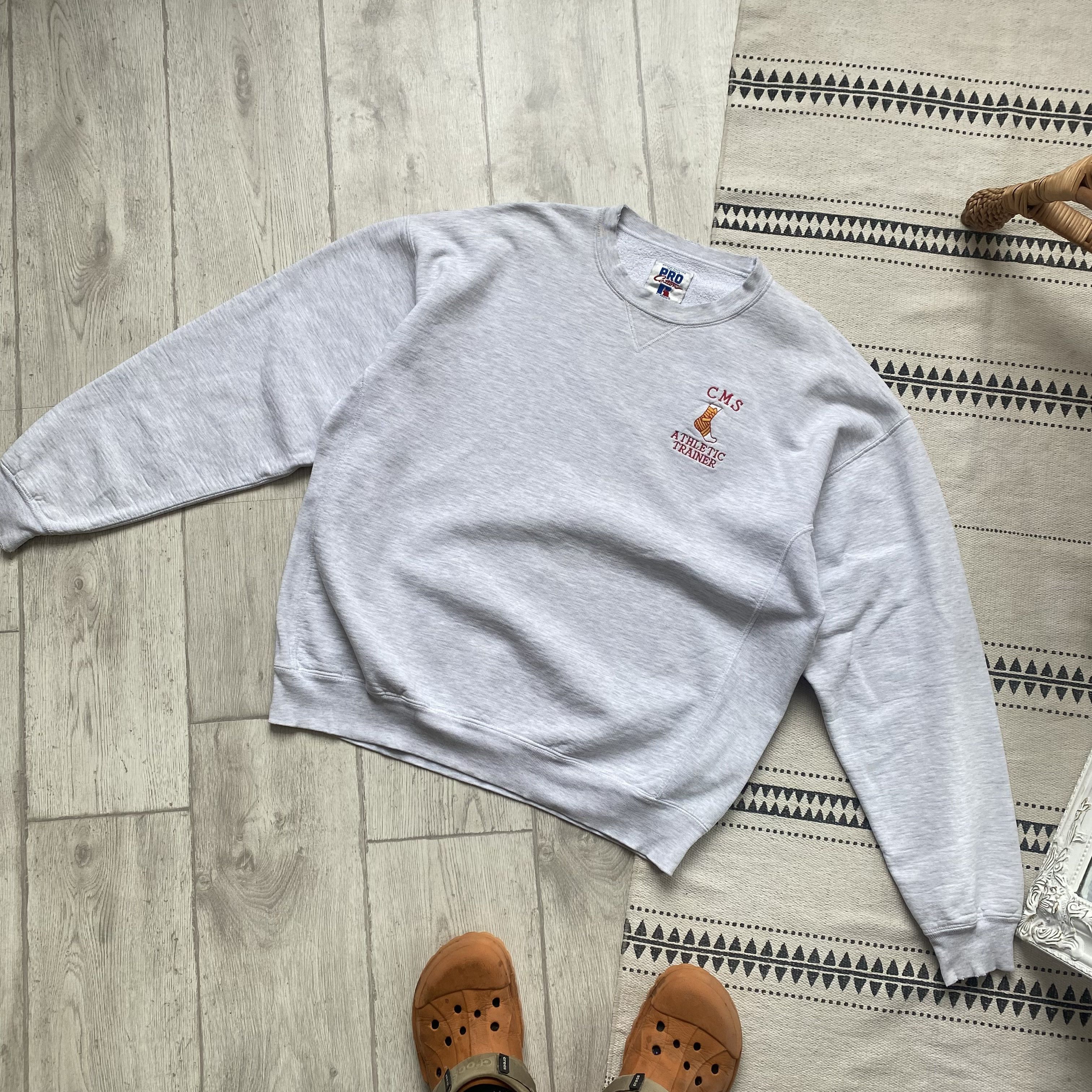 Russell Athletic 80s Vintage Russell Athletic Heavy Sweatshirt Distressed Size US L / EU 52-54 / 3 - 6 Thumbnail