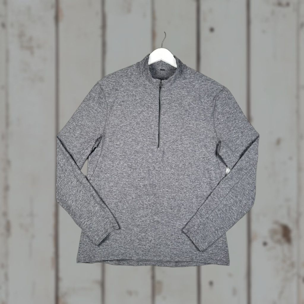 Lululemon Lululemon Metal Vent Tech Half 1/2 Zip Performance Shirt Mens Large - Gray Size US L / EU 52-54 / 3 - 1 Thumbnail