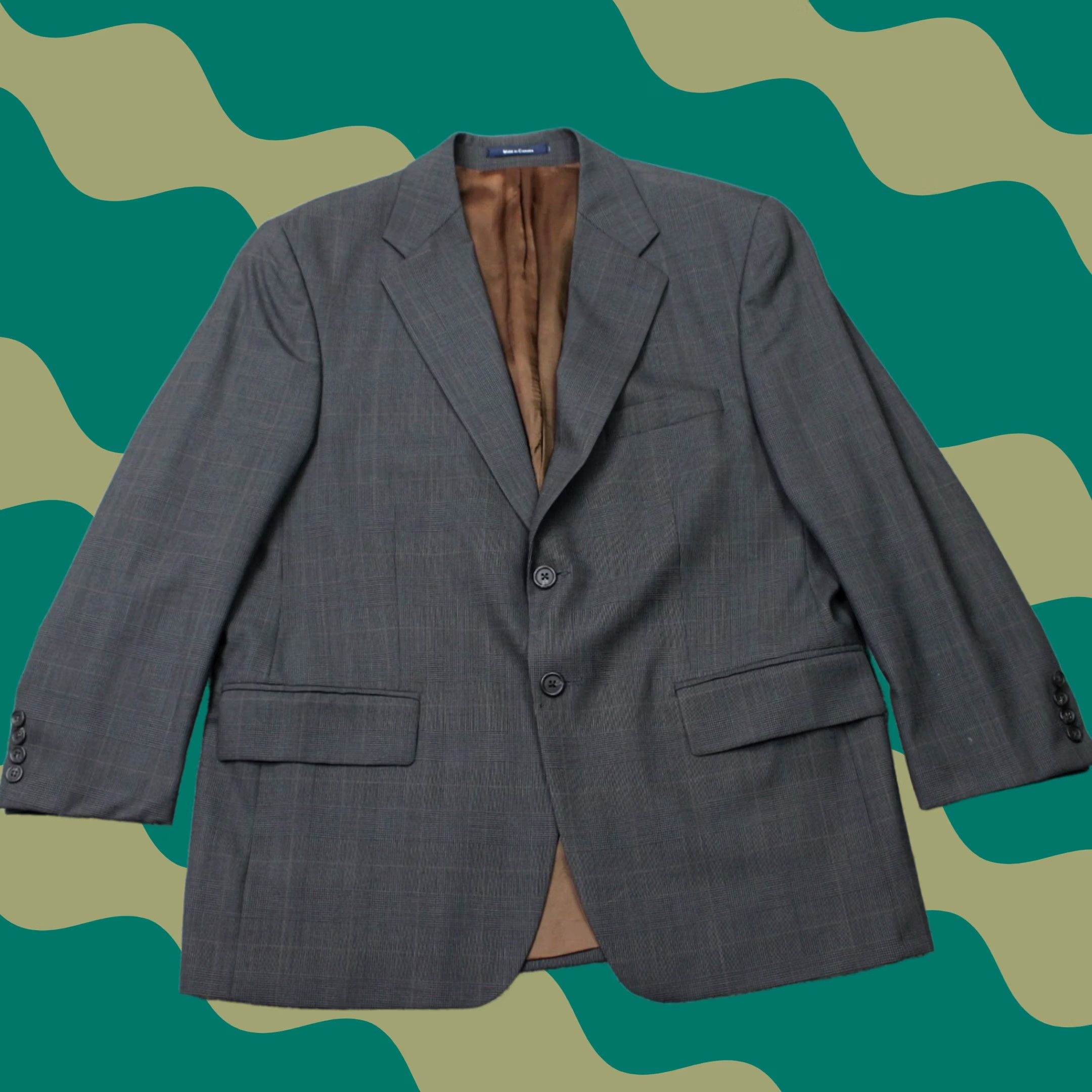 Chaps CHAPS Ralph Lauren Blazer Mens 41S Gray 100% Wool 2 Button Single Vent Jacket Size 42R - 1 Thumbnail