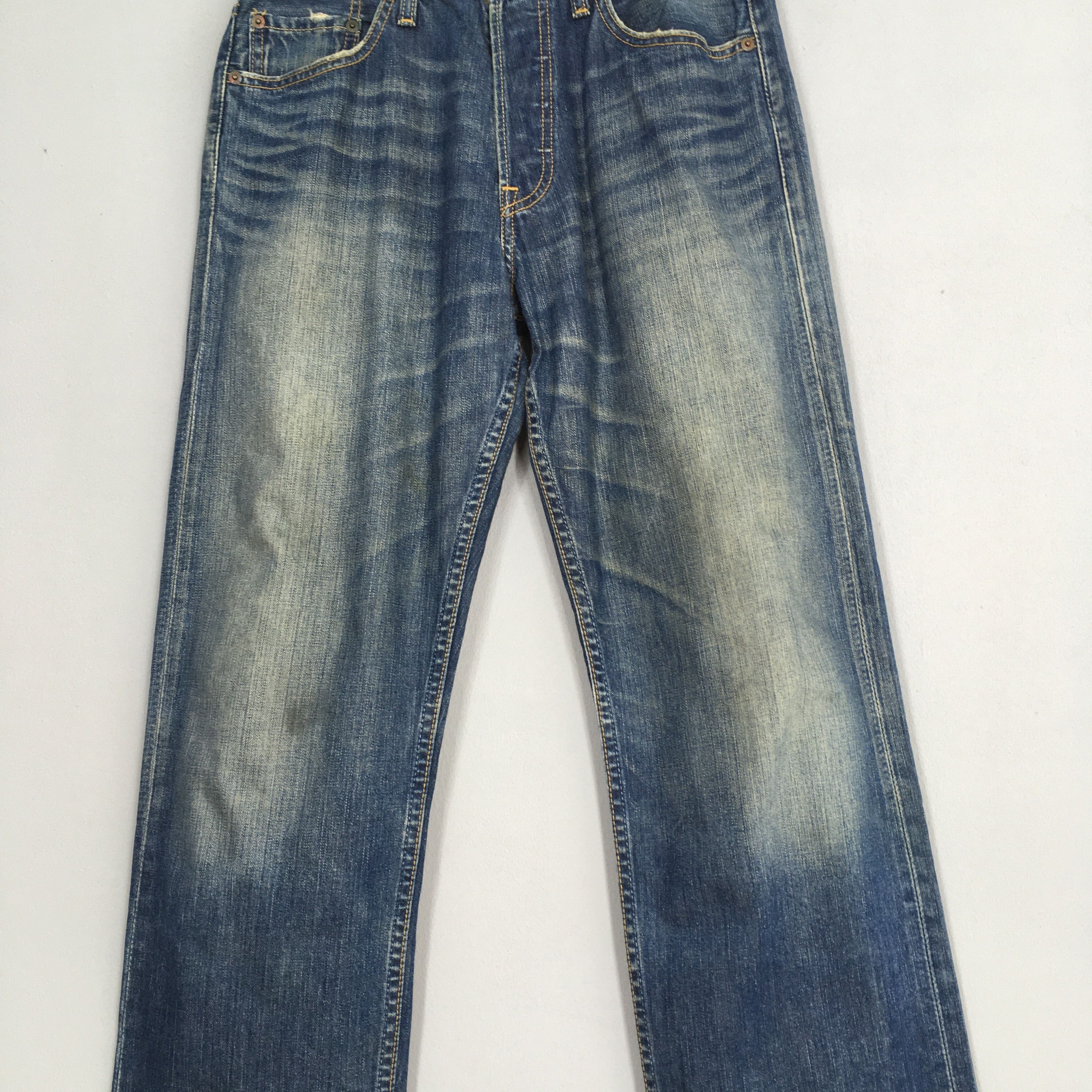 Levi's Size 30x29 Vintage Levi's 501 Indigo Blue Jeans Medium S1566 Size US 30 / EU 46 - 3 Thumbnail