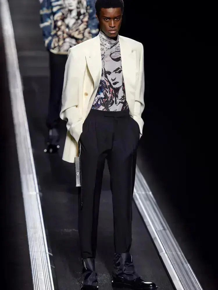 Dior Dior 19AW Runway Mona Lisa Hand Drawing Tee-2507 Size US M / EU 48-50 / 2 - 6 Thumbnail